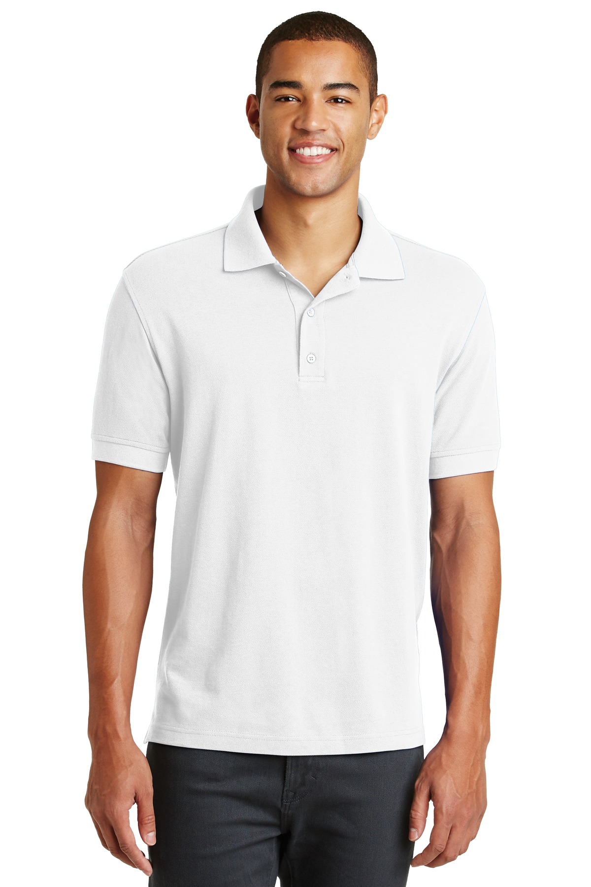 DISCONTINUED Eddie Bauer Cotton Pique Polo. EB100