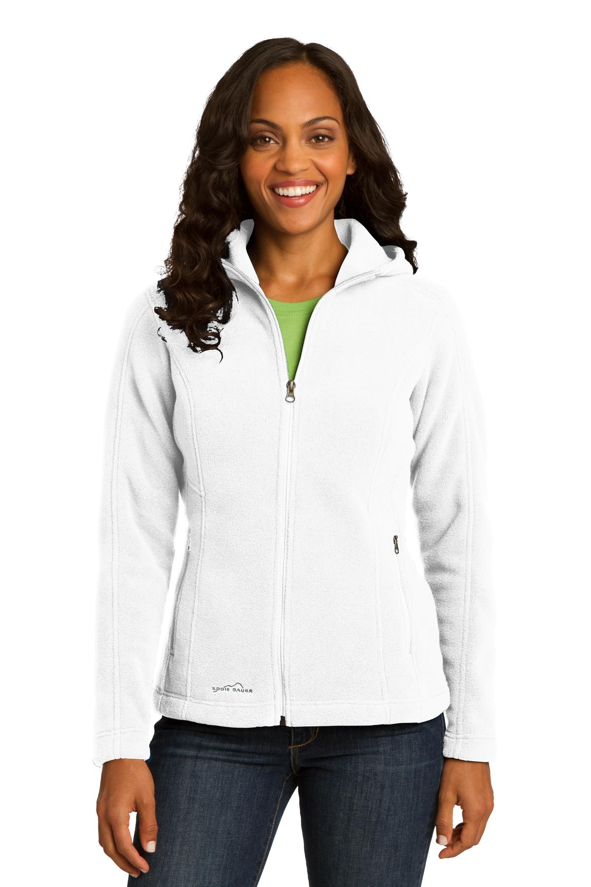 DISCONTINUED Eddie Bauer Ladies Hooded Full-Zip Fleece Jacket. EB206