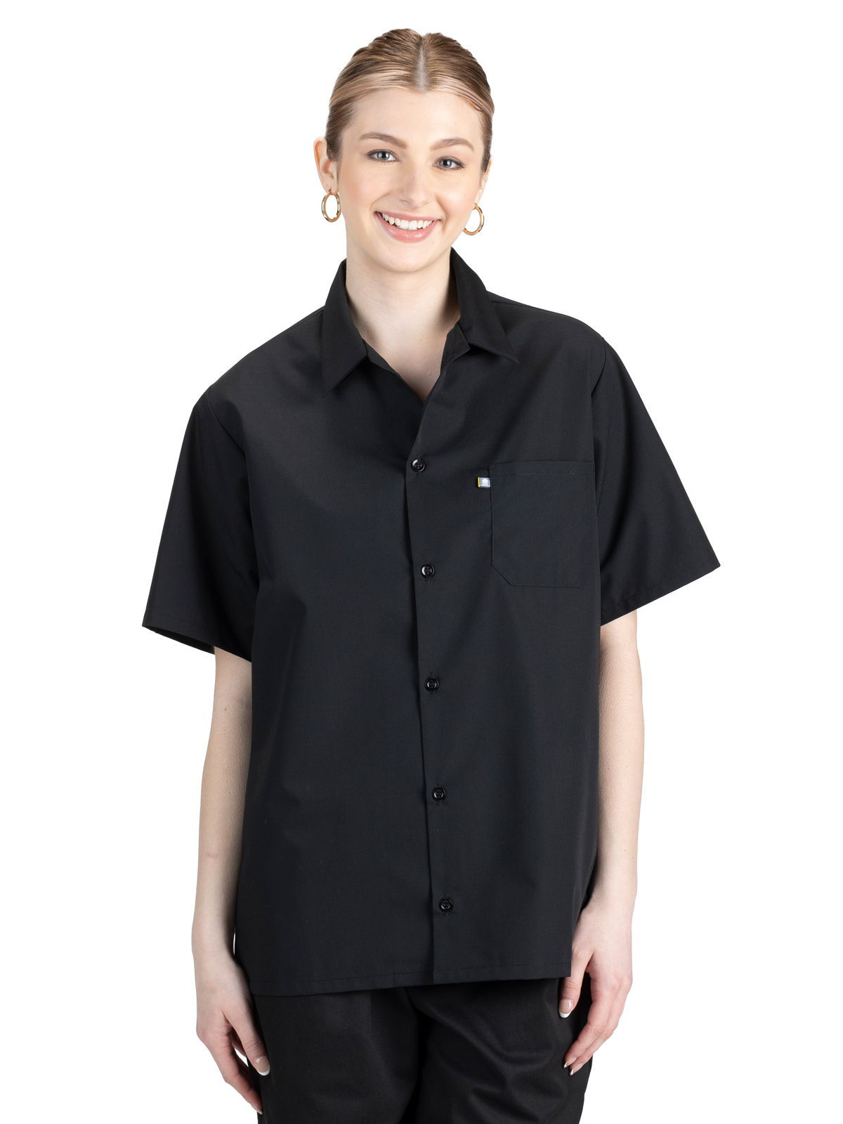Edwards 1303 Unisex 1-Pocket Button Closure Cook Shirt