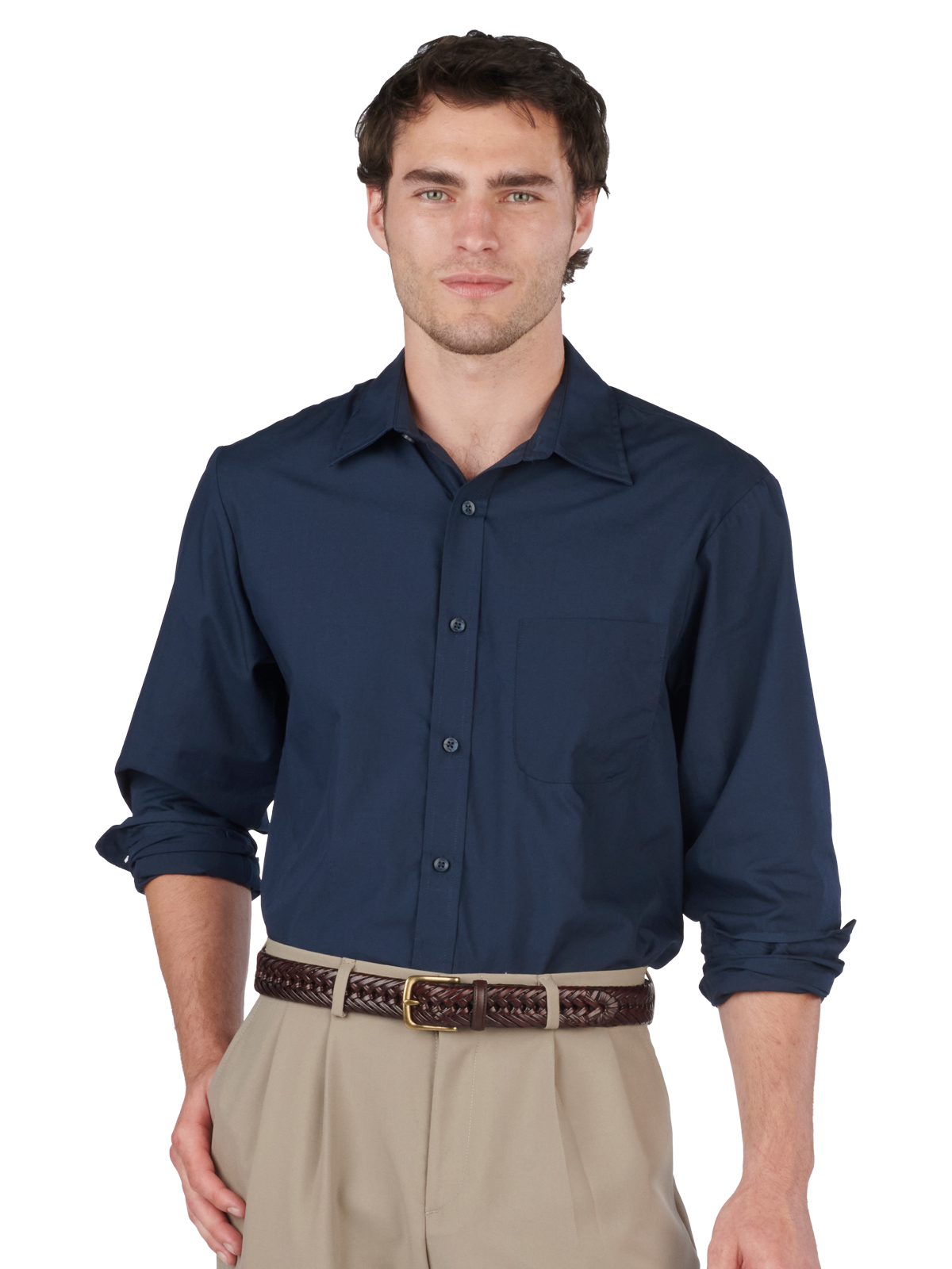 Edwards 1354 Men's 1-Pocket Essential Broadcloth Shirt
