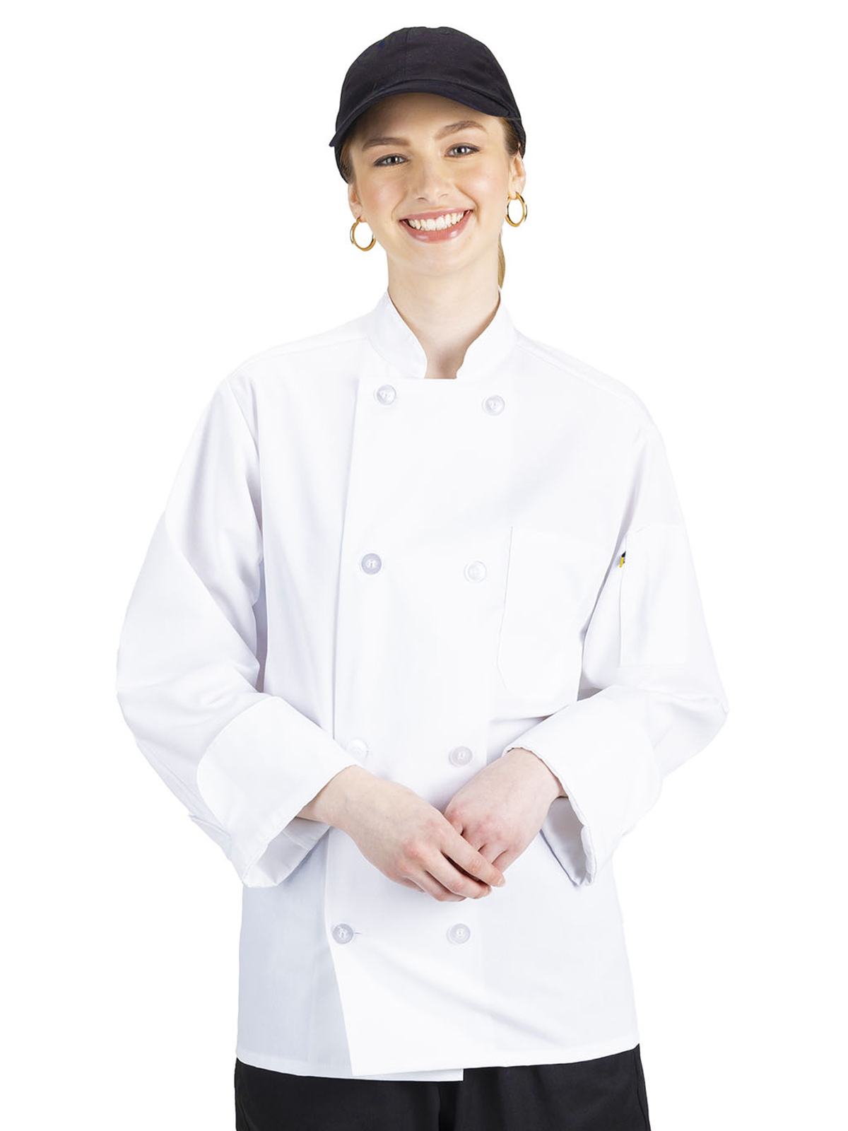 Edwards 3300 Unisex Casual 8-Button Chef Coat