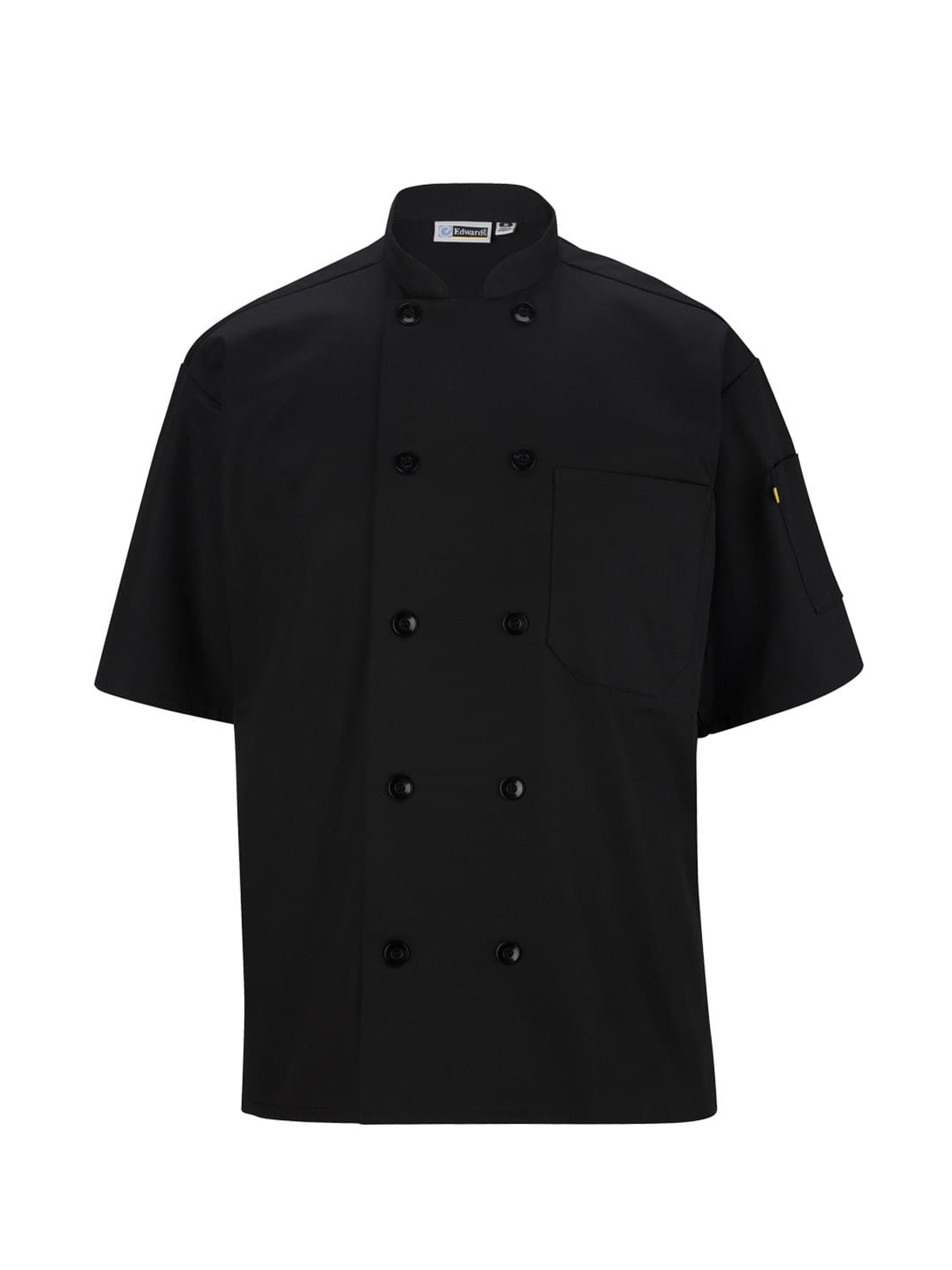 Edwards 3306 Unisex 10-Button Short Sleeve Chef Coat