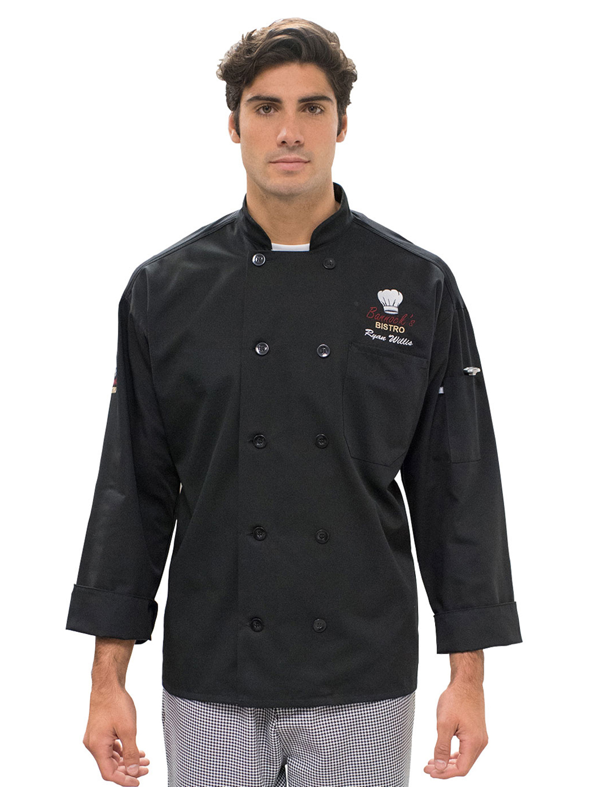 Edwards 3363 Unisex Long Sleeve Mesh Back Chef Coat