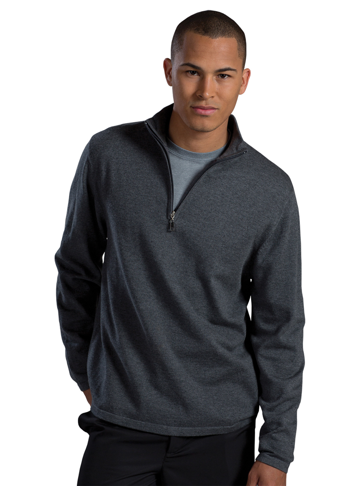 Edwards 4072 Unisex Quarter-Zip Sweater