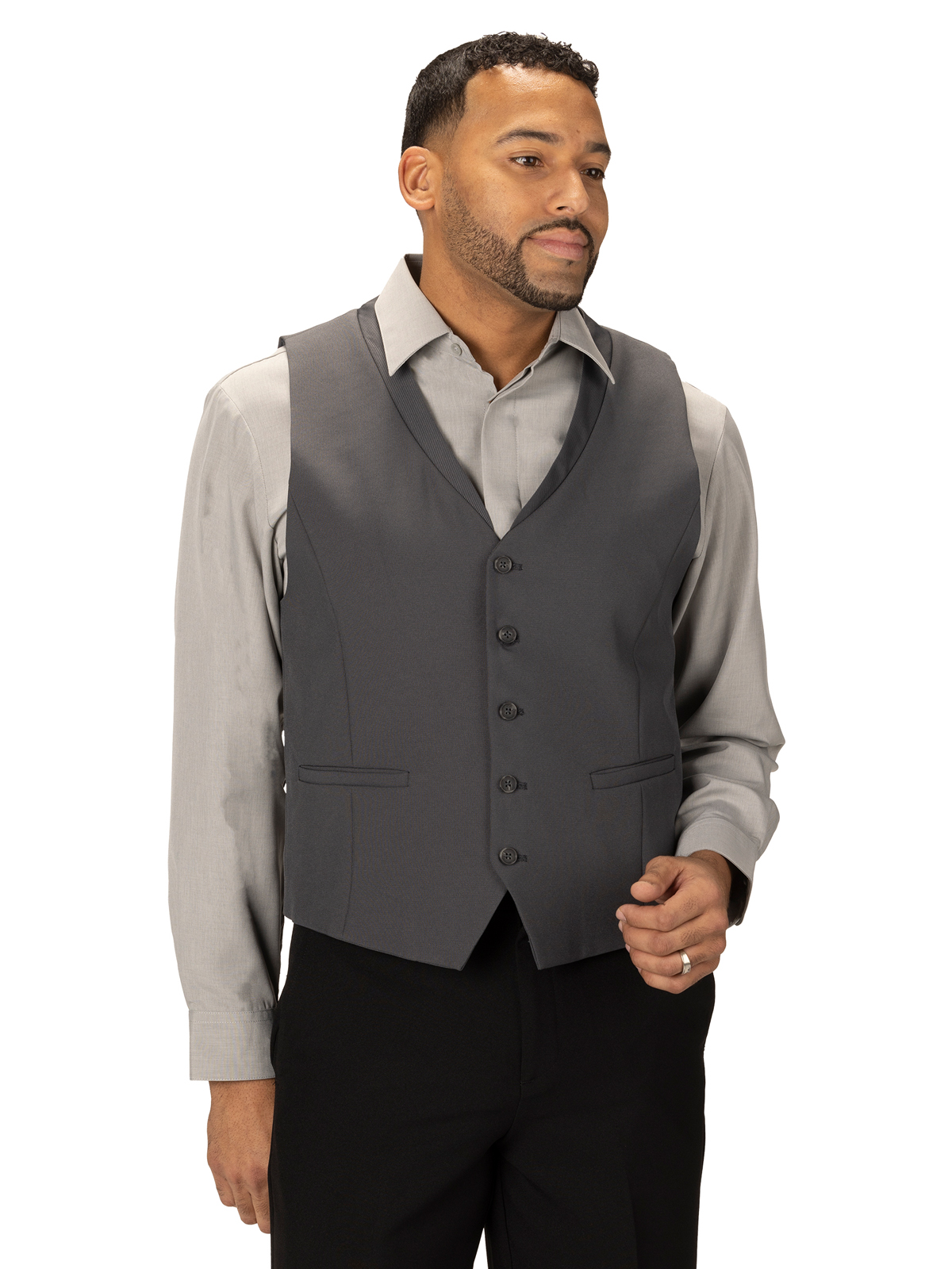 Edwards 4398 Men's Two-Pocket Ottoman Trim Vest