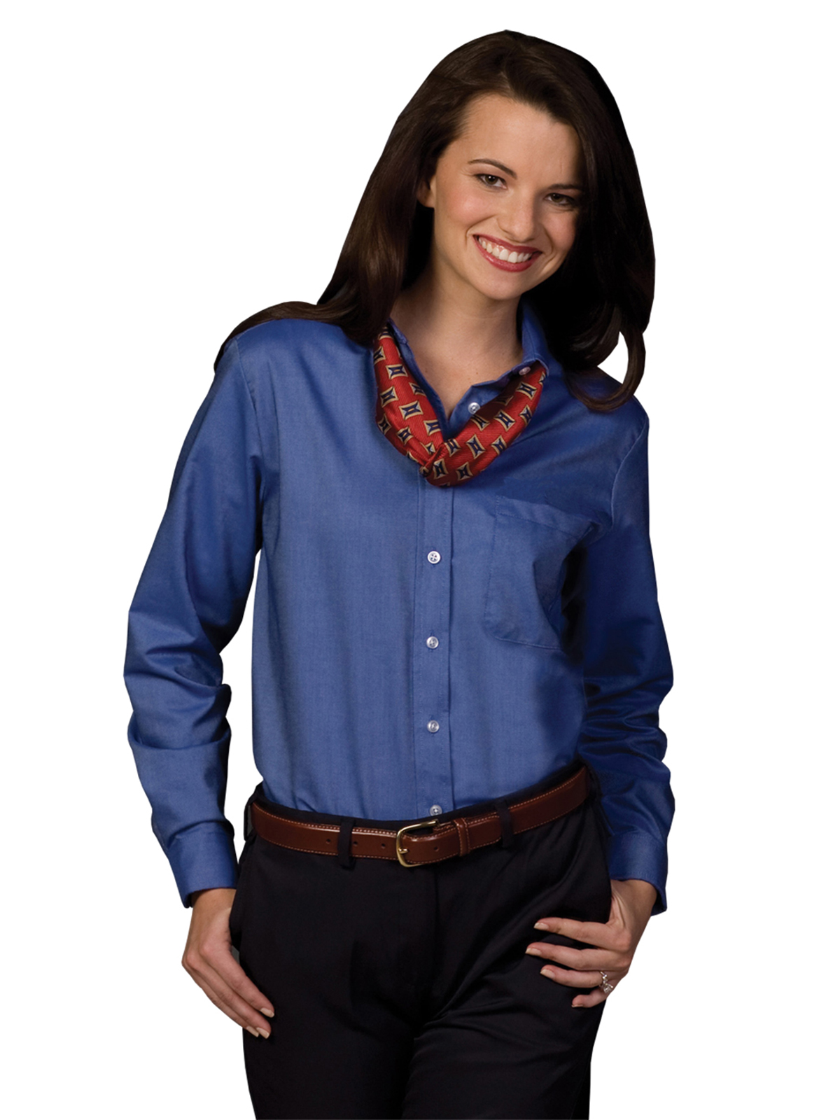 Edwards 5077 Women's Long Sleeve Easy Care Shirt