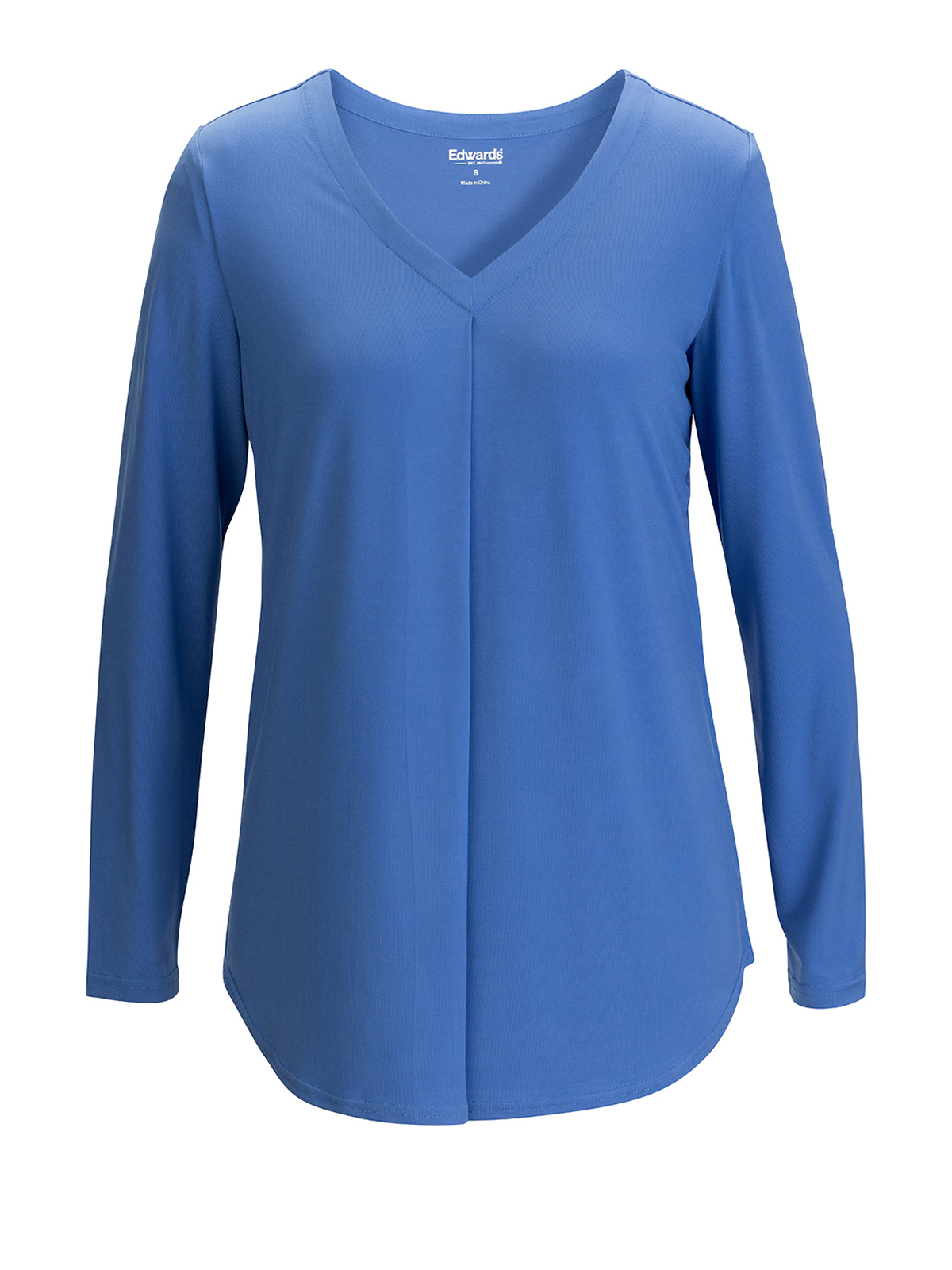 Edwards 5097 Women's Pocketless Soft Pleated Blouse