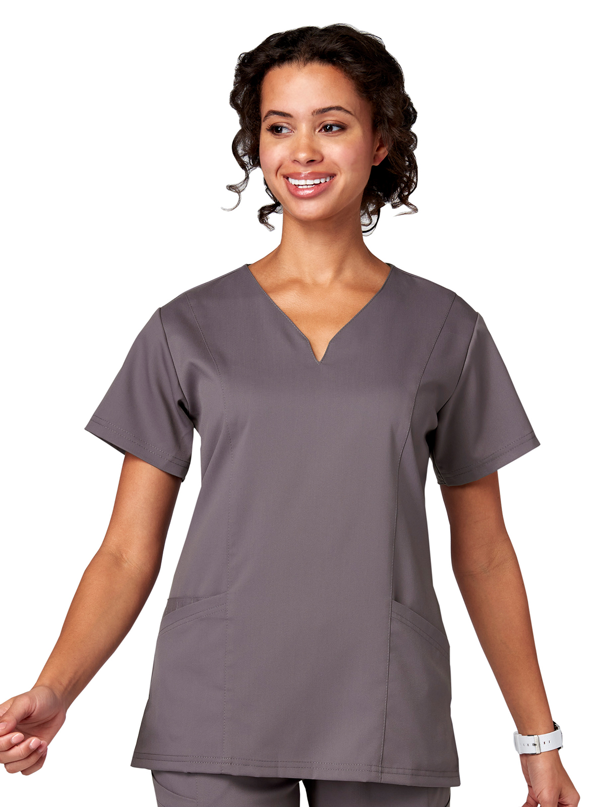 Meta 15200 Women's 2-Pocket Ventral V-Neck Top