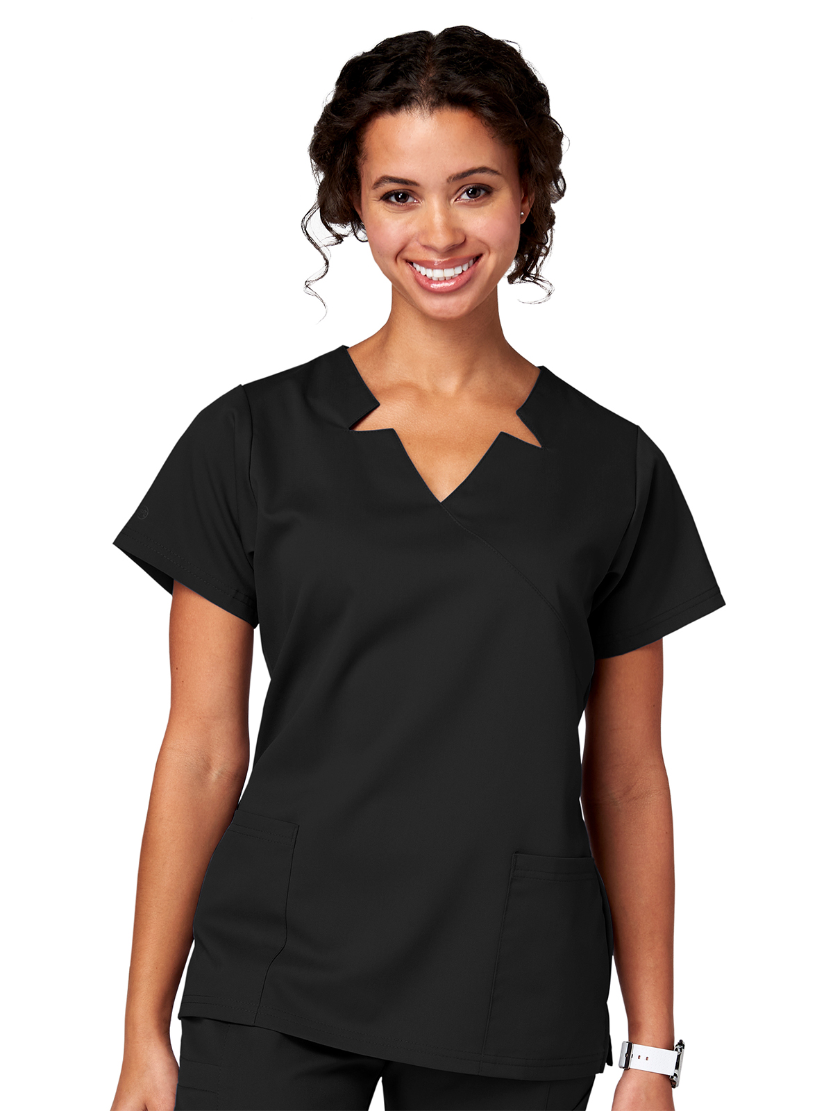 Meta 15201 Women's 2-Pocket Notch Top
