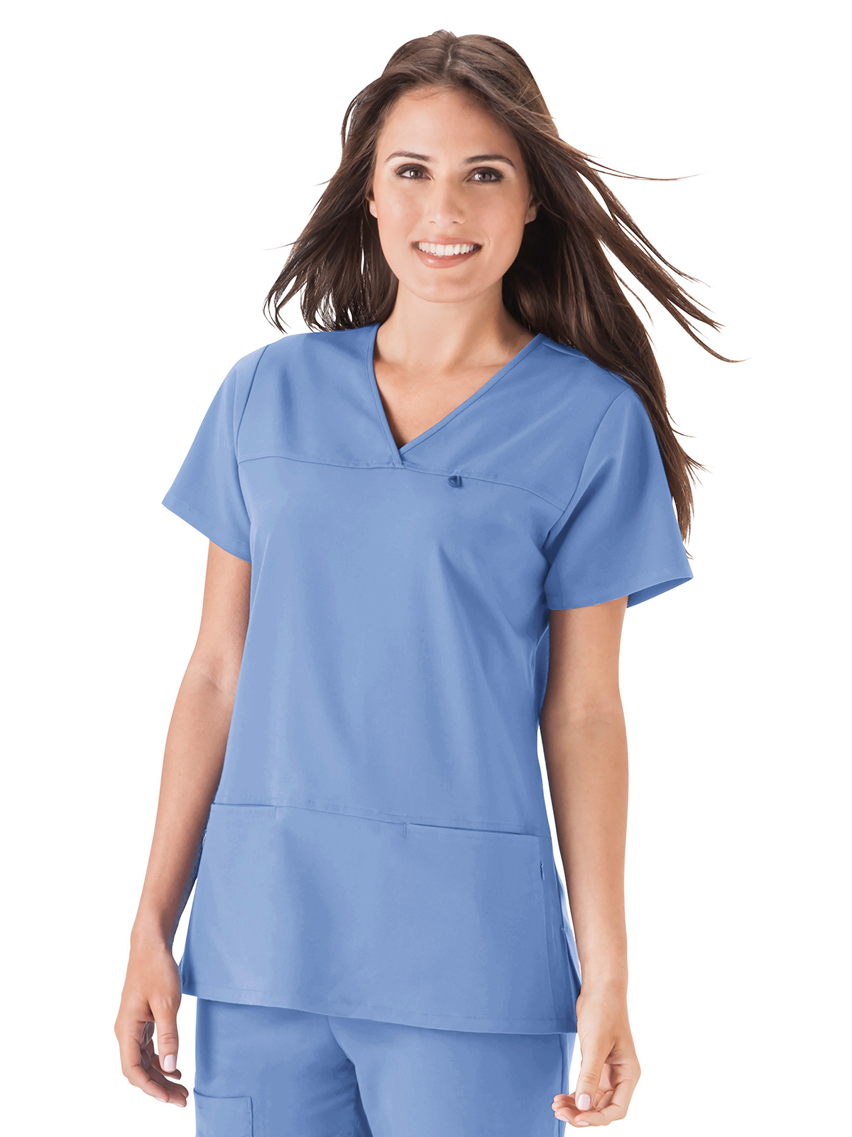 Jockey 2299 Women's 4-Pocket Highcross Neck Top