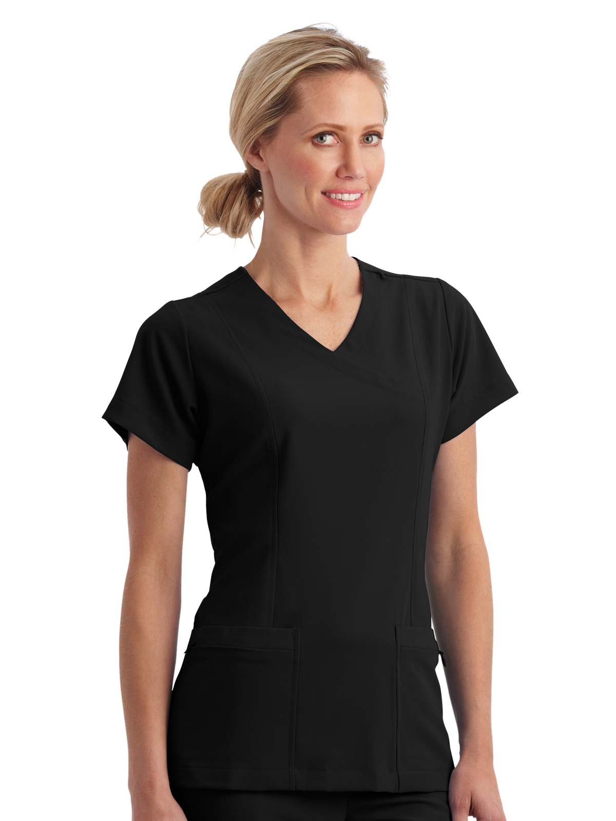 Jockey 2306 Women's 5-Pocket Mock Wrap Top