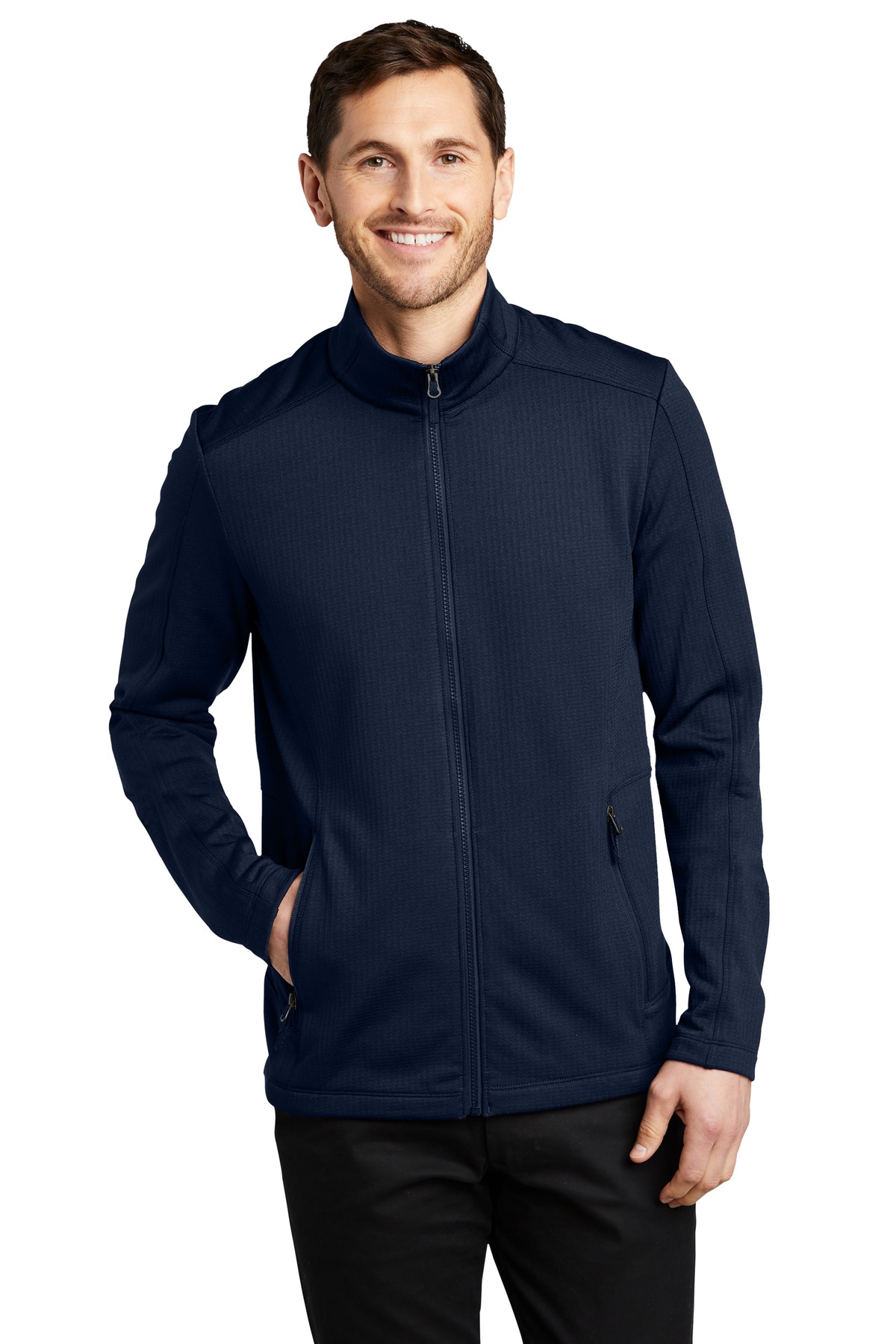 Port Authority F239 Grid Fleece Jacket