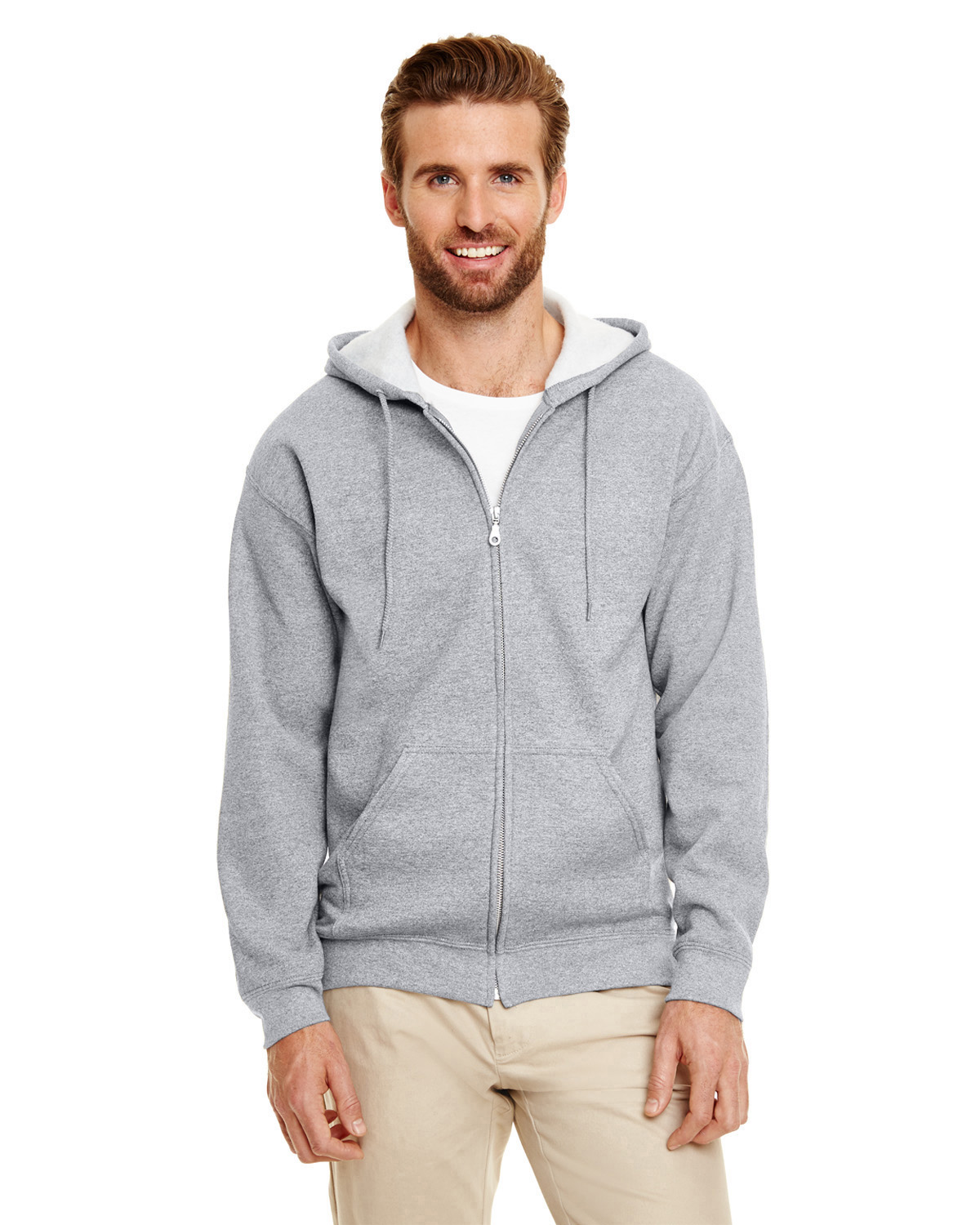 Gildan G186 Adult Heavy Blend 8 oz. 50/50 Full-Zip Hooded Sweatshirt
