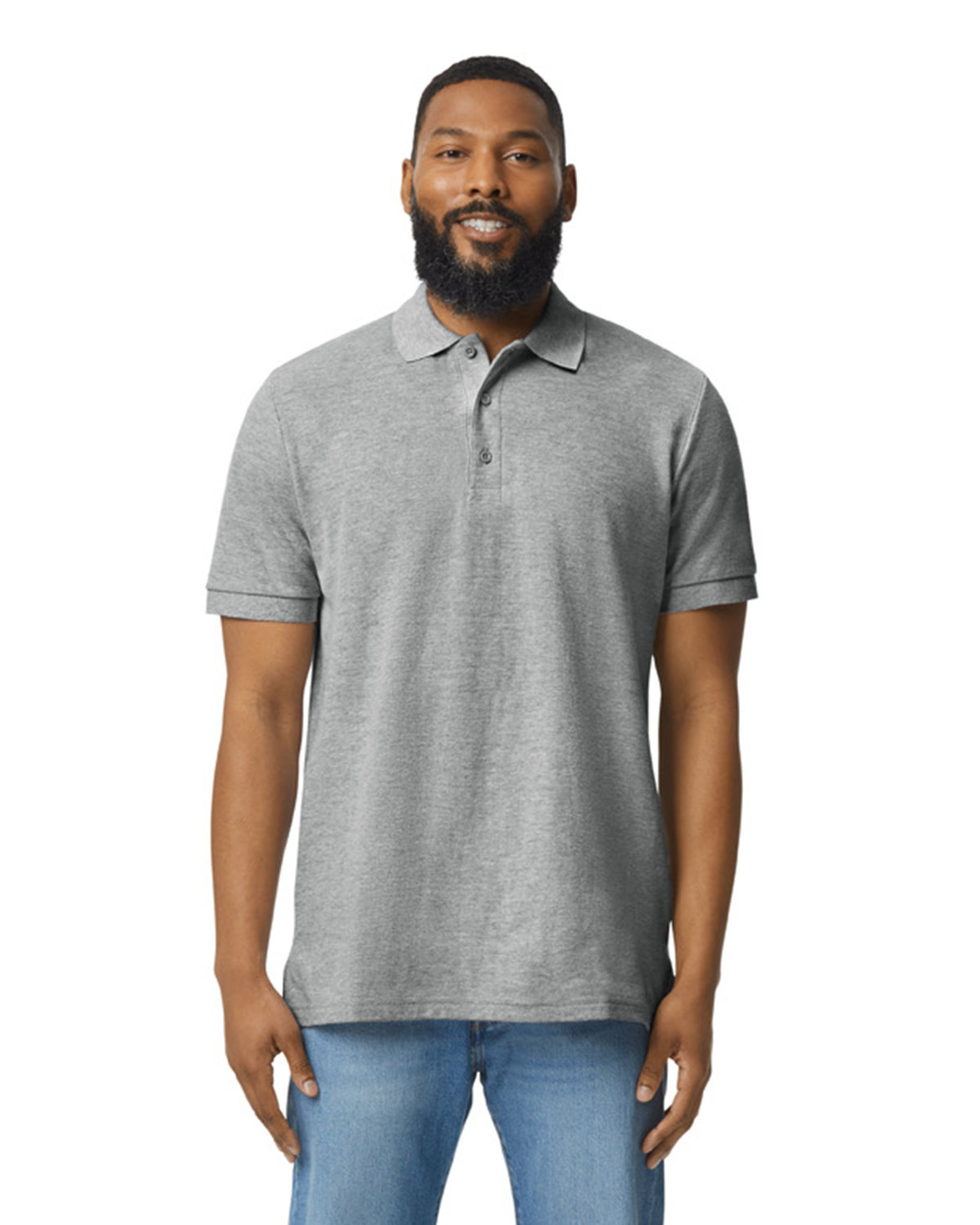 Gildan G858 Unisex Midweight Double Pique Polo
