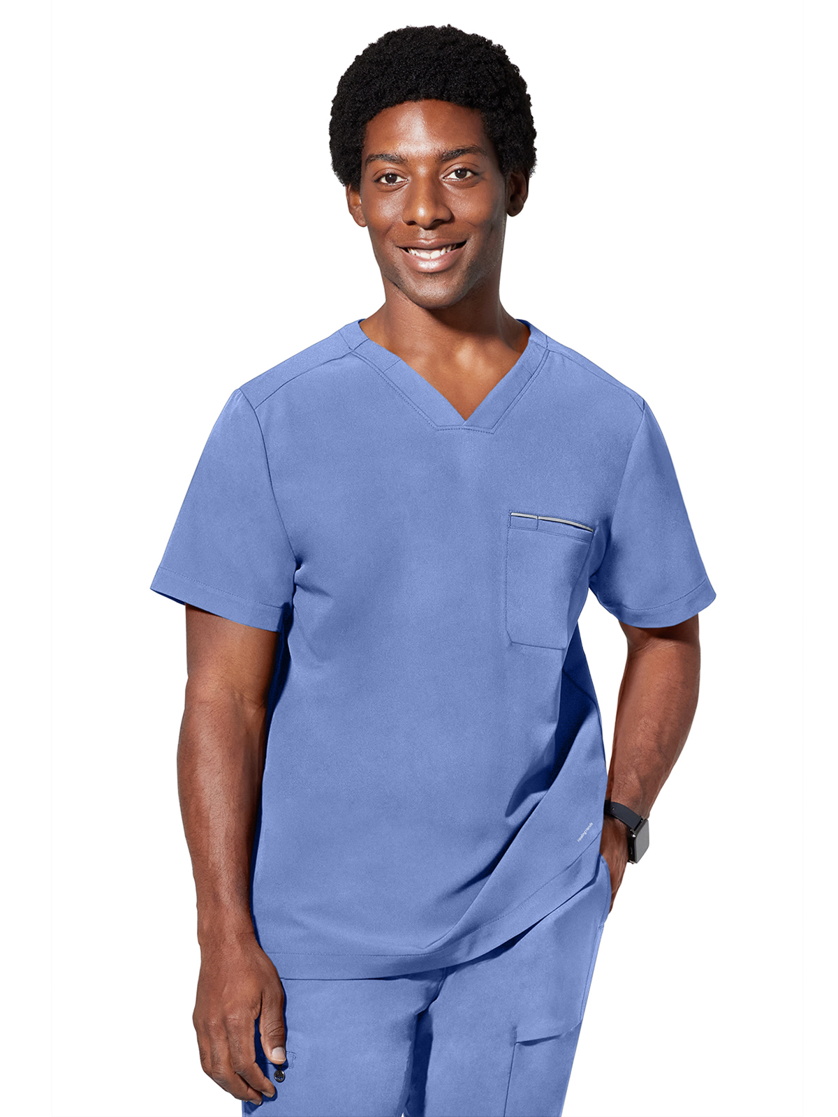 Healing Hands 2381 Men's 1-Pocket Spencer Moisture Wicking Top
