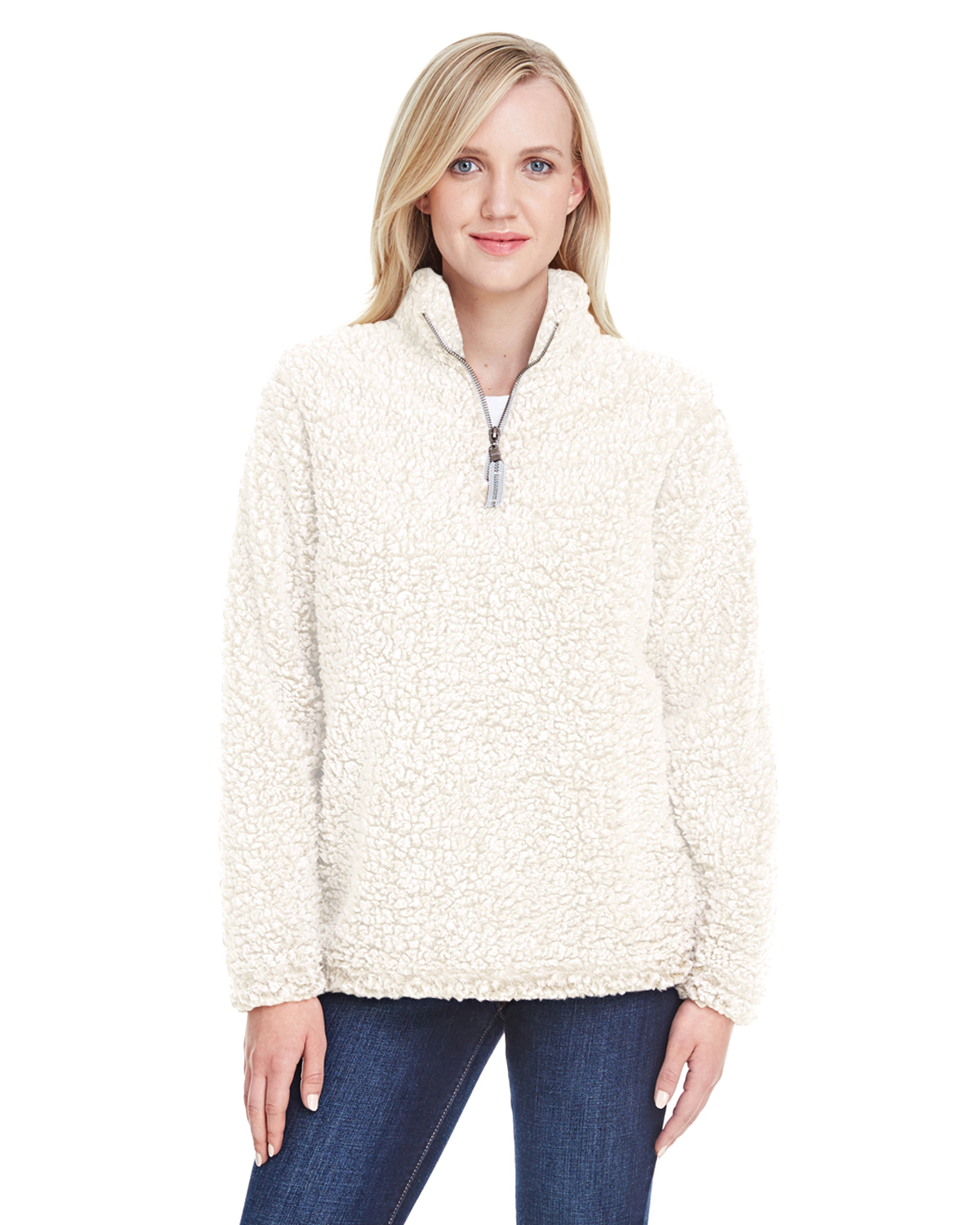 J America JA8451 Women's Epic Sherpa 1/4 Zip