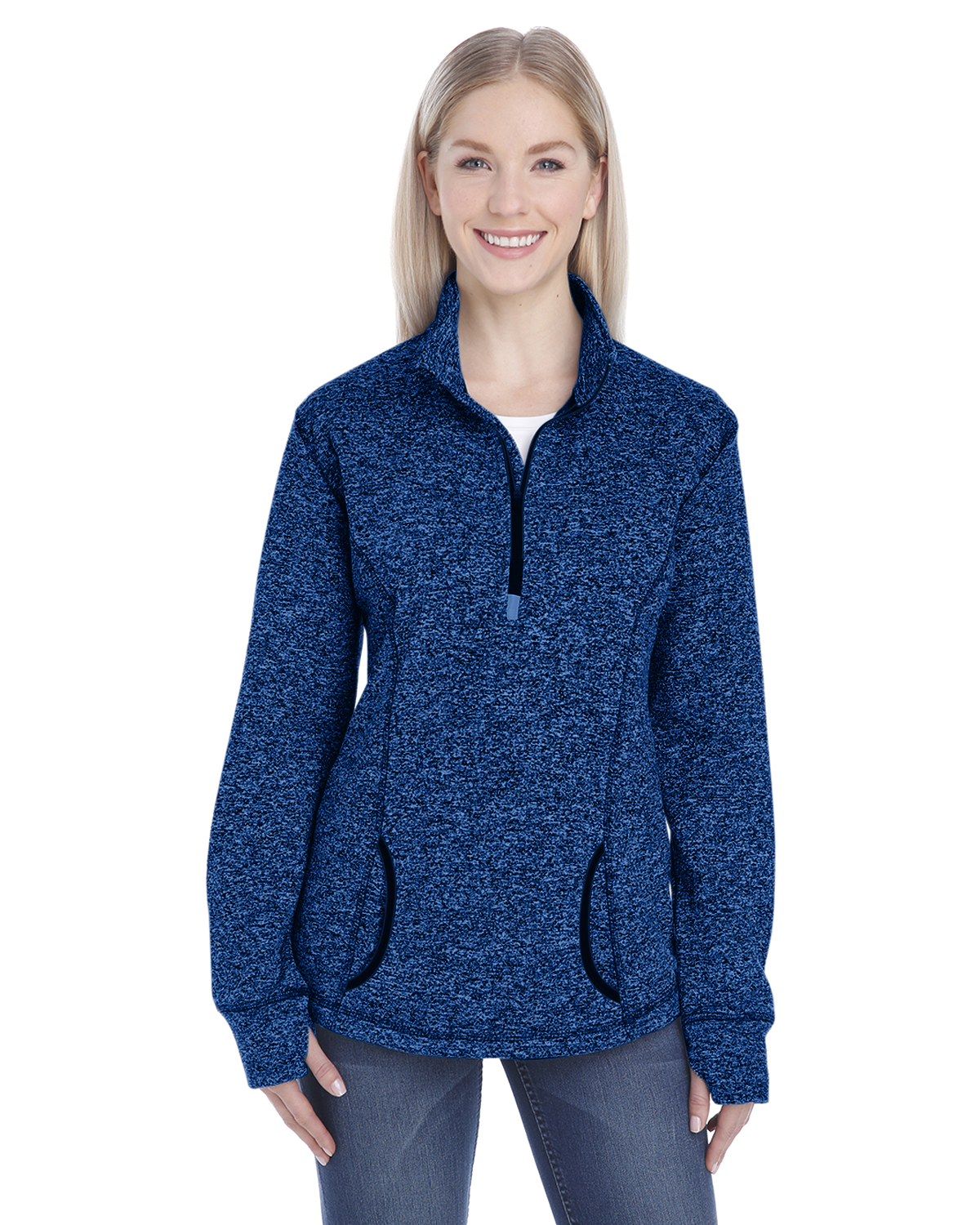 J America JA8617 Women's Cosmic Fleece Quarter-Zip