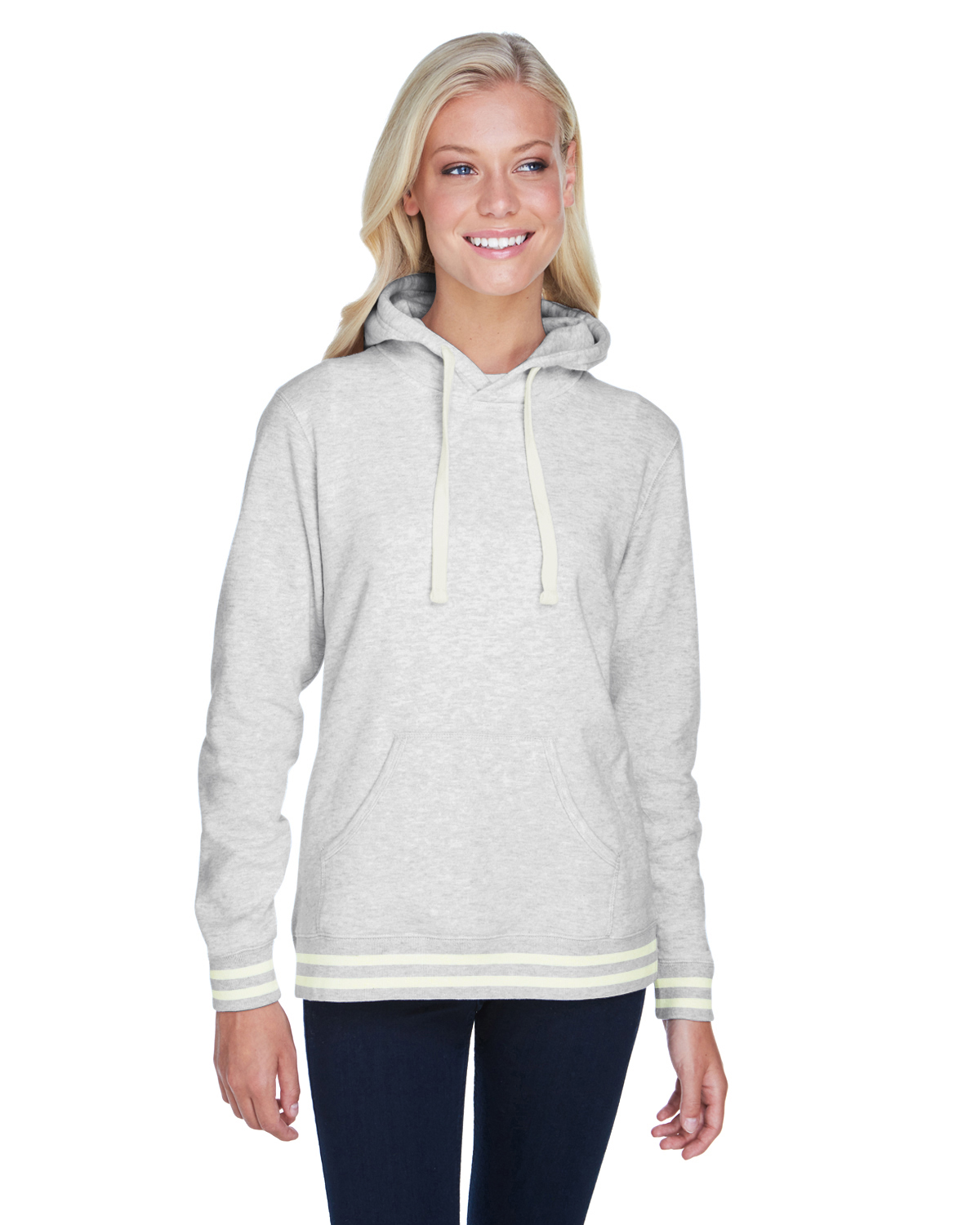 J America JA8651 Women's Relay Hooded Sweatshirt