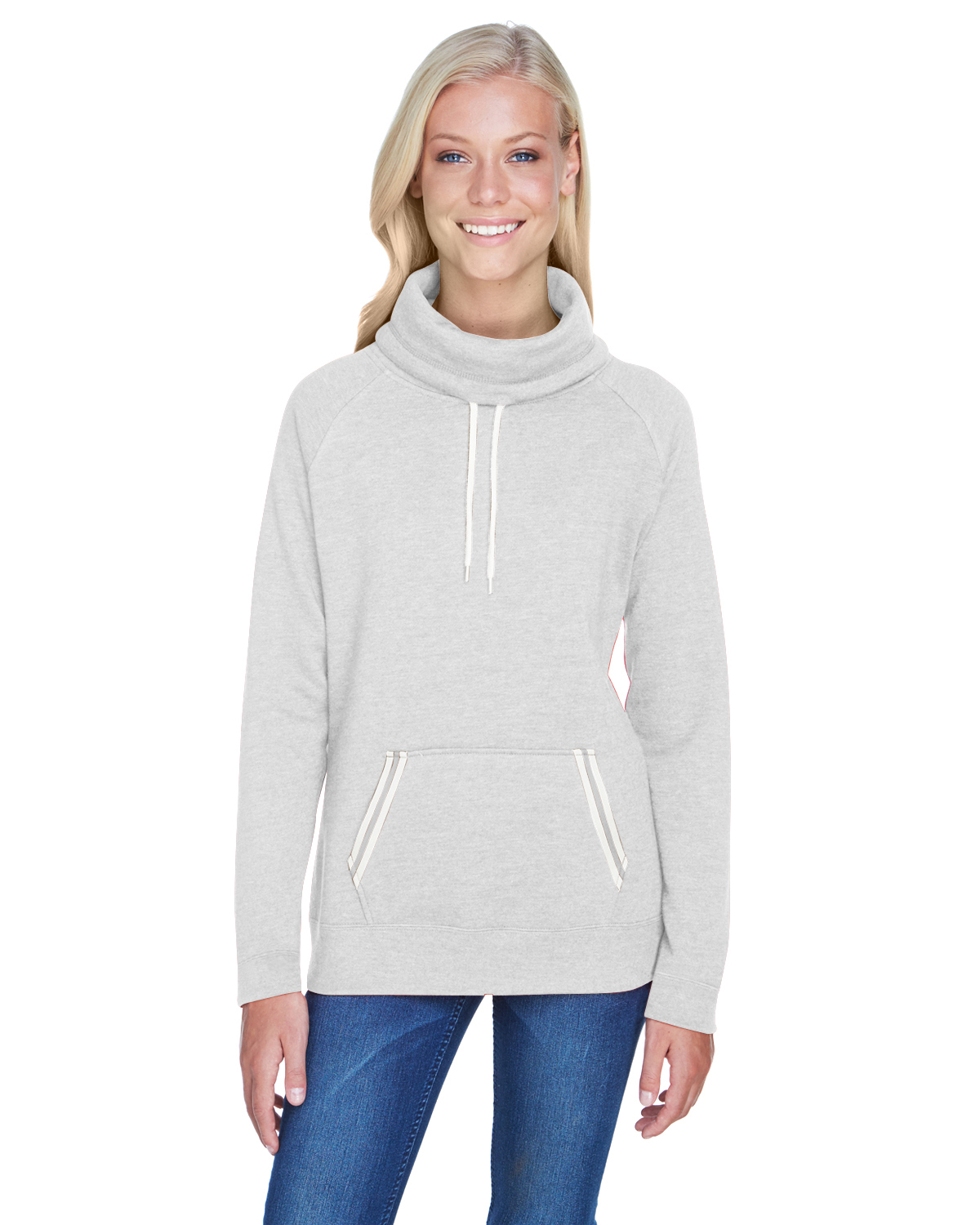 J America JA8653 Women's Relay Cowl Neck
