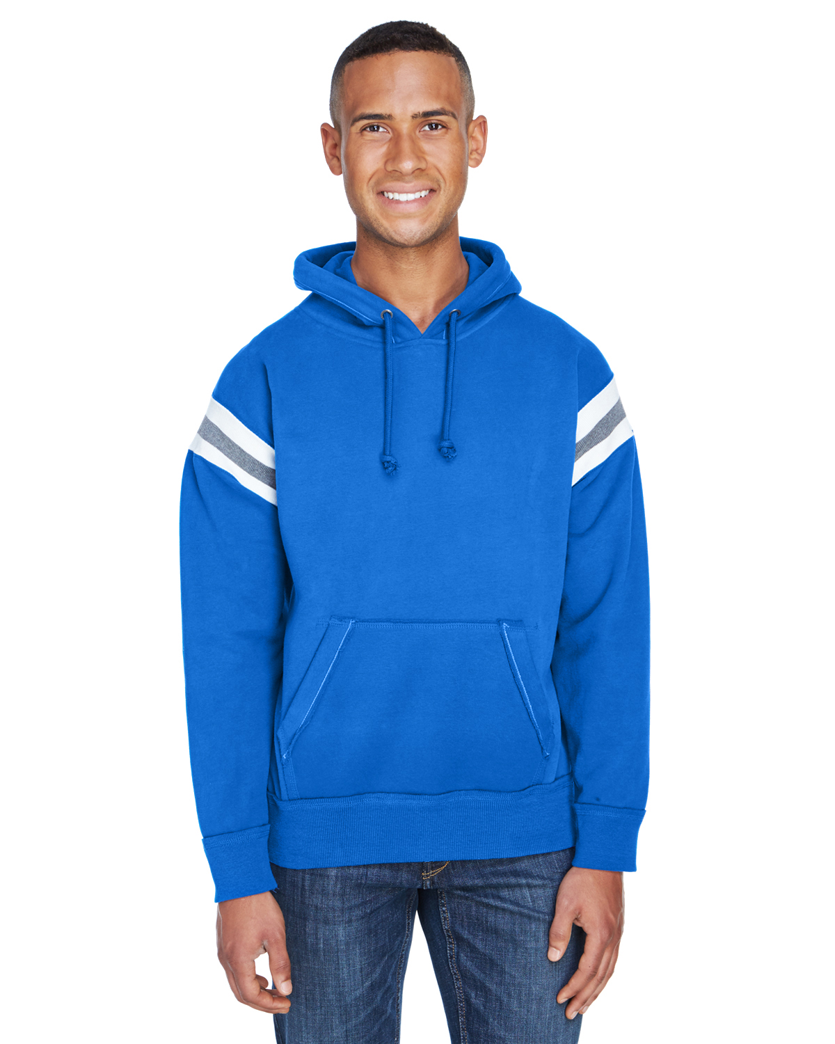 J America JA8847 Adult Vintage Athletic Hooded Sweatshirt