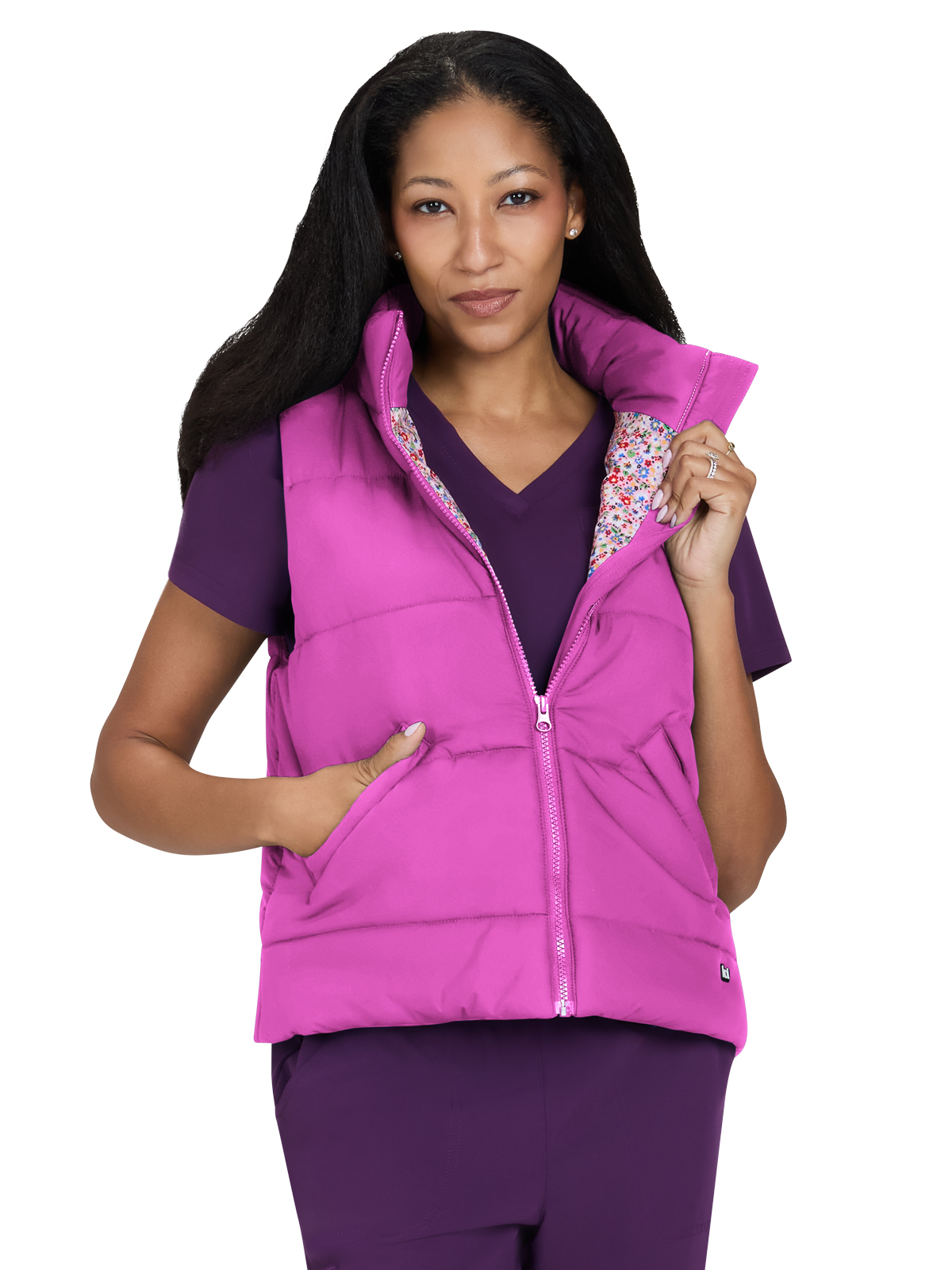 KOI 475 Women’s Two-Pocket Nula Puffer Vest