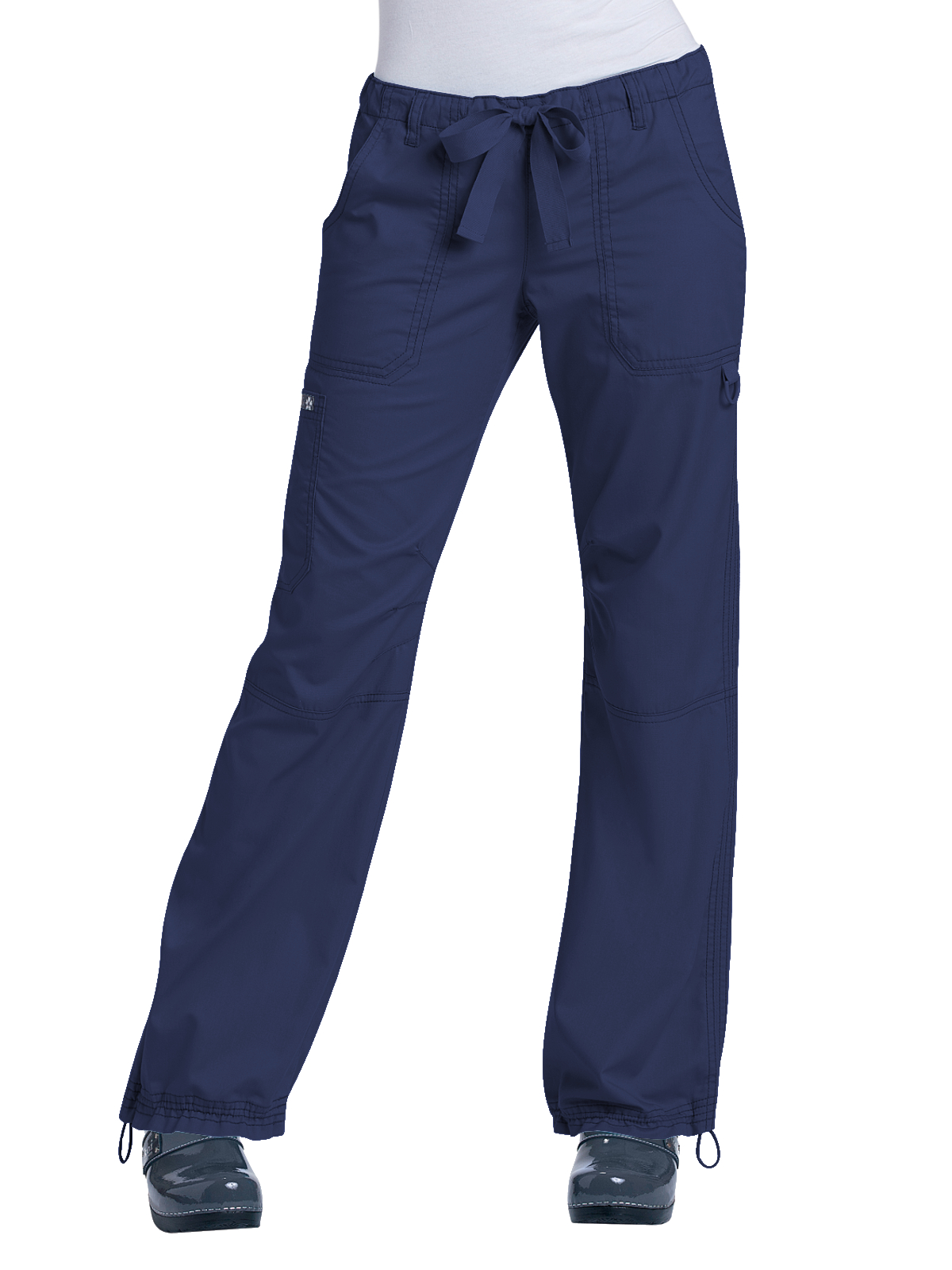 KOI 701XP Women's Extra Petite Seven-Pocket Adjustable Drawstring Lindsey Cargo Pant