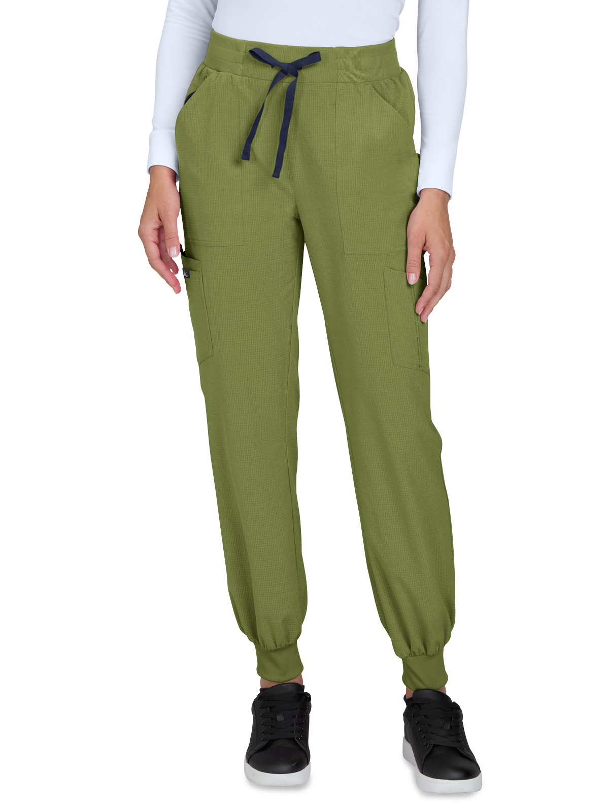 KOI 781 Women's Seven-Pocket Silky and Durable Jogger-Style Pant