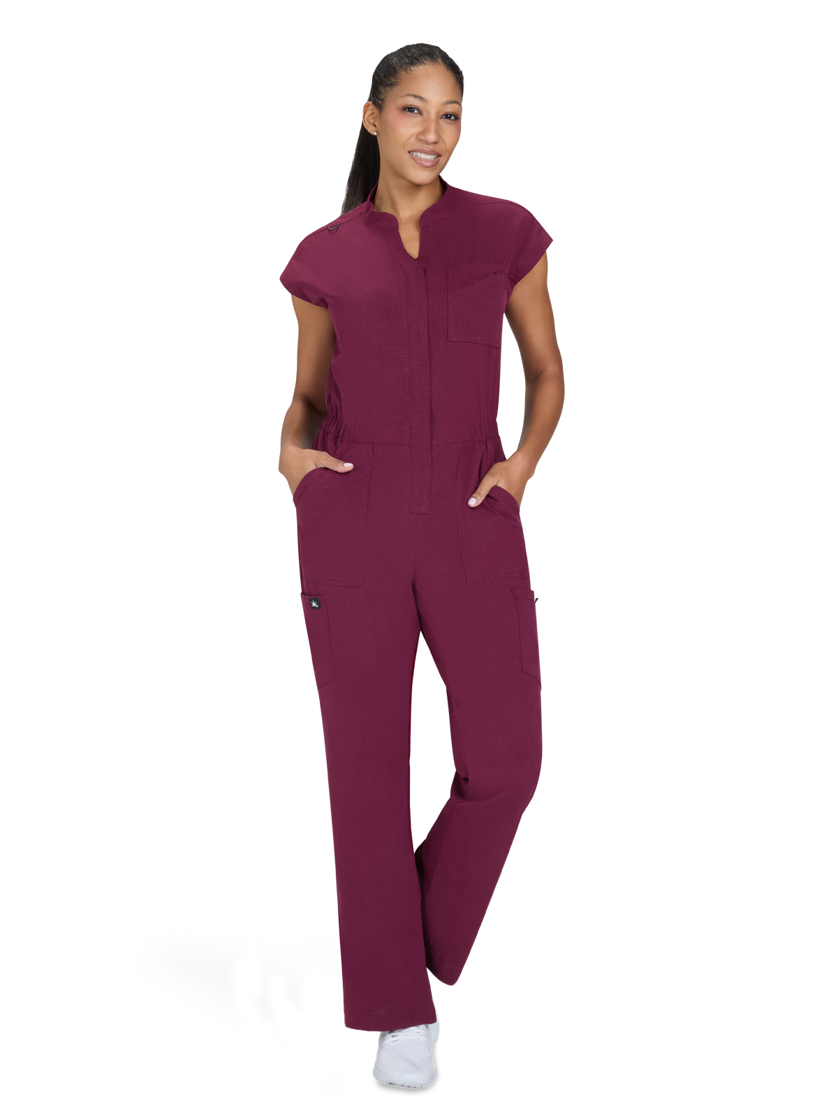 KOI 907 Women's Nine-Pocket Zipper Front Boot Cut Anja Jumpsuit