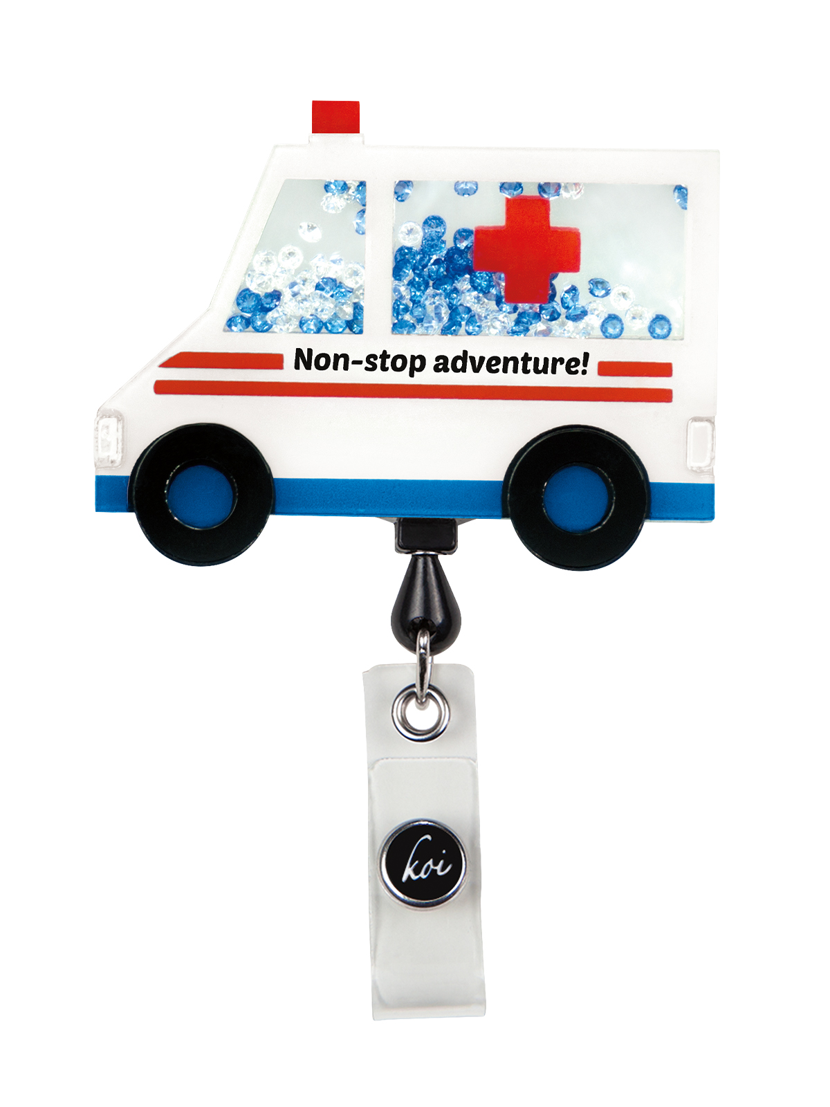 KOI A156 Shaker-Style ID Badge Reel