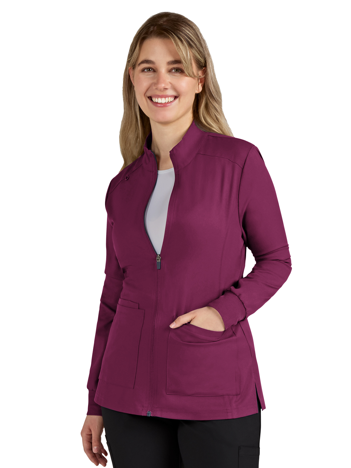KOI C400 Women's Two-Pocket Zipper-Front Geneses Jacket