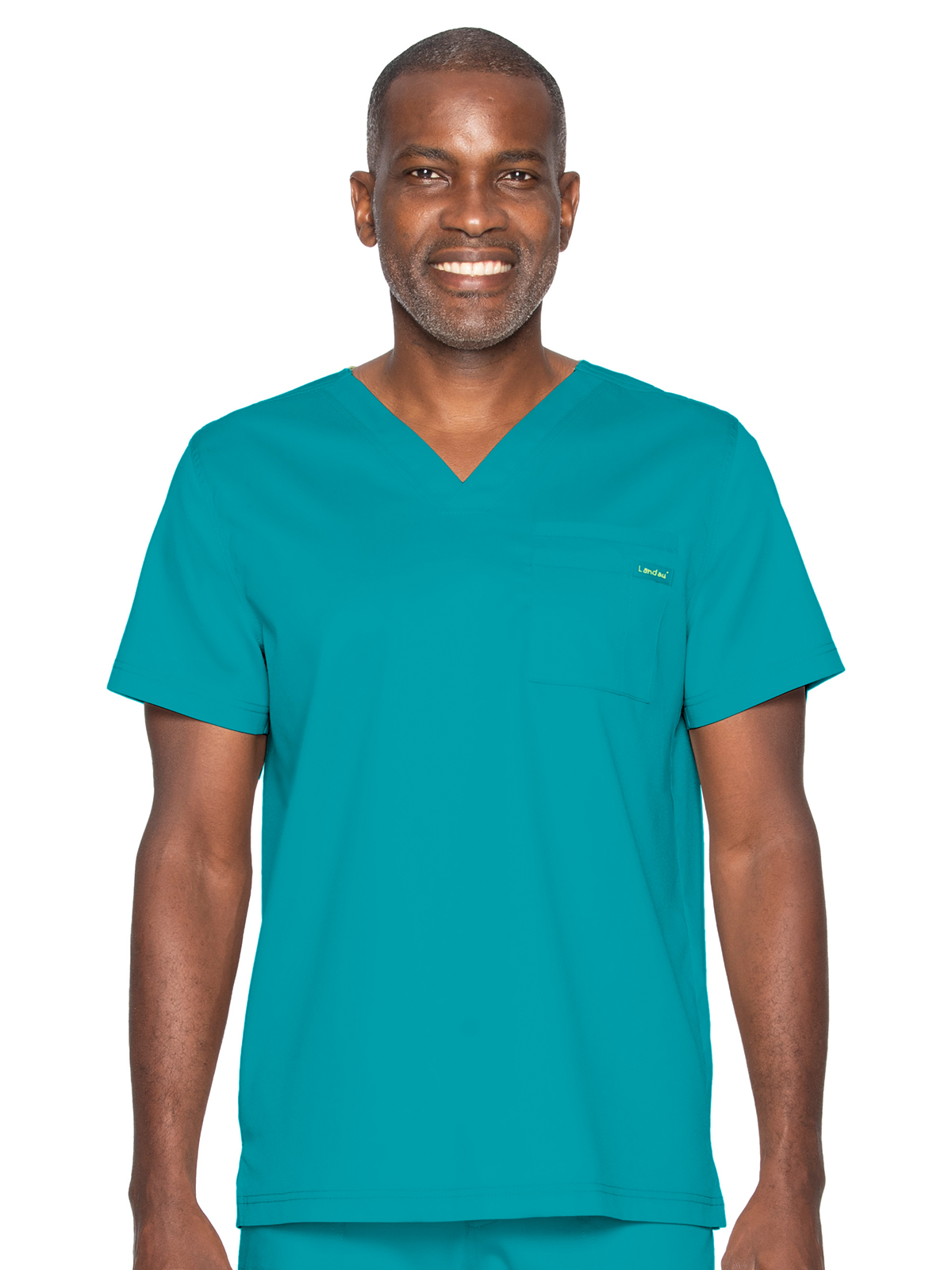 Landau 4259 Unisex Two-Pocket Tuckable V-Neck Top