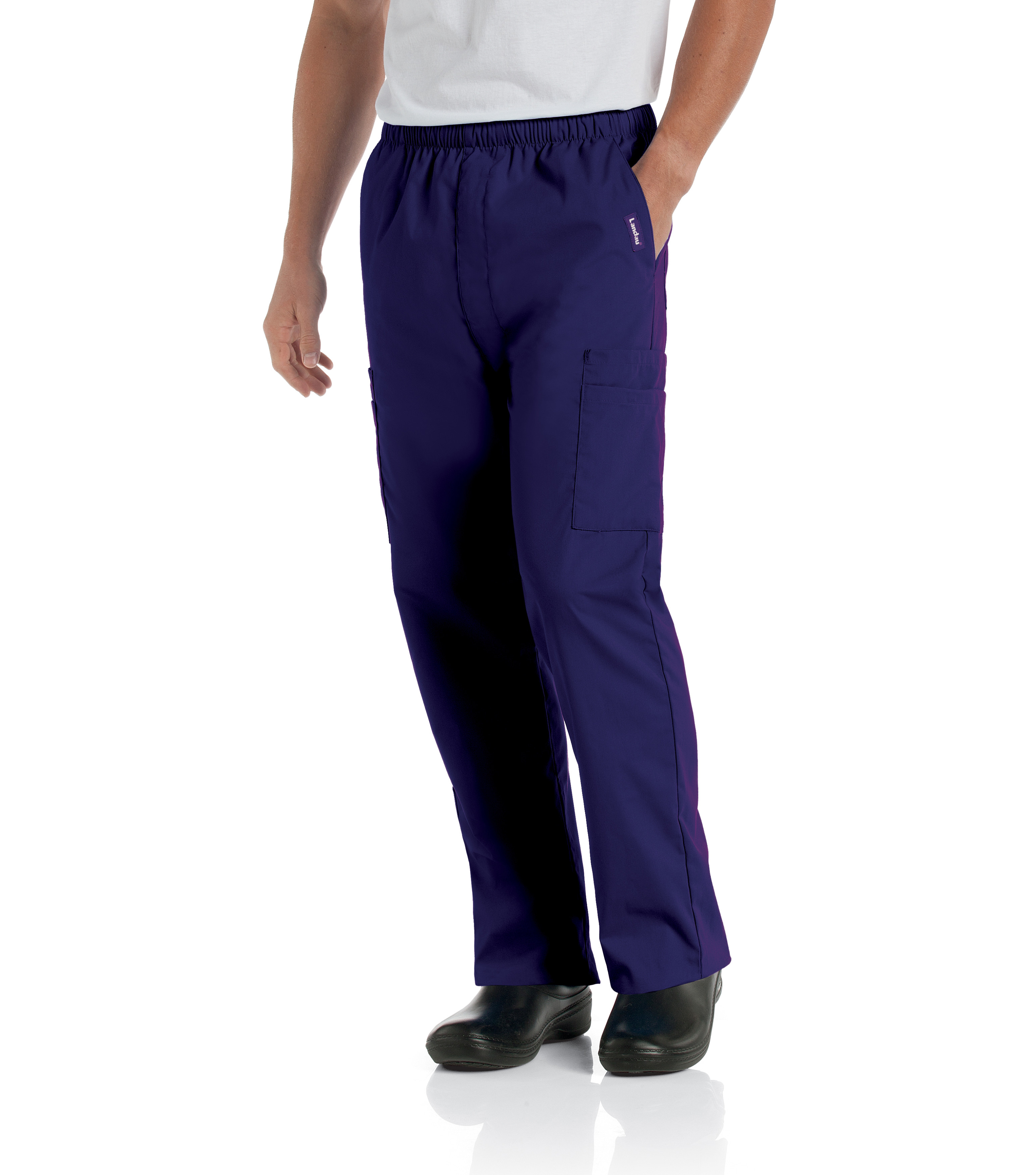 Landau 8555 Men's Seven-Pocket High-Rise Elastic Waist Cargo Pant