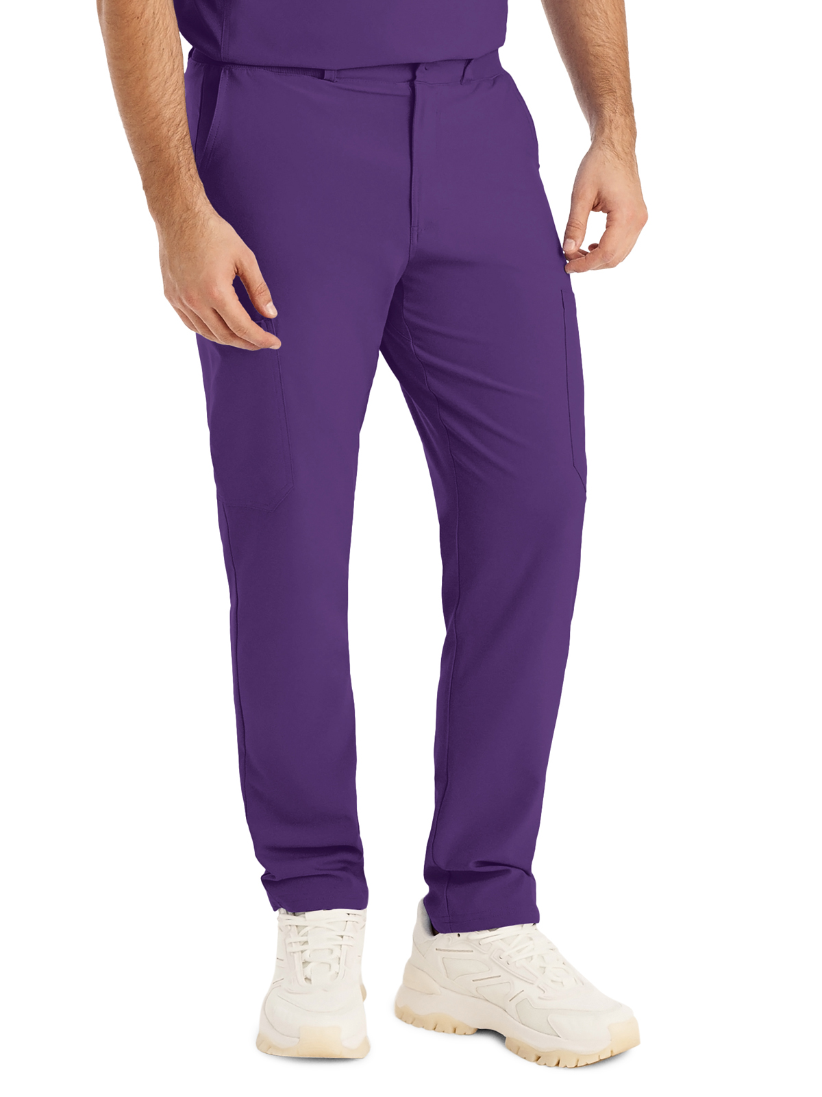 Landau LB410 Men's Eight-Pocket Mid-Rise Rib-Knit Elastic Waist Cargo Pant
