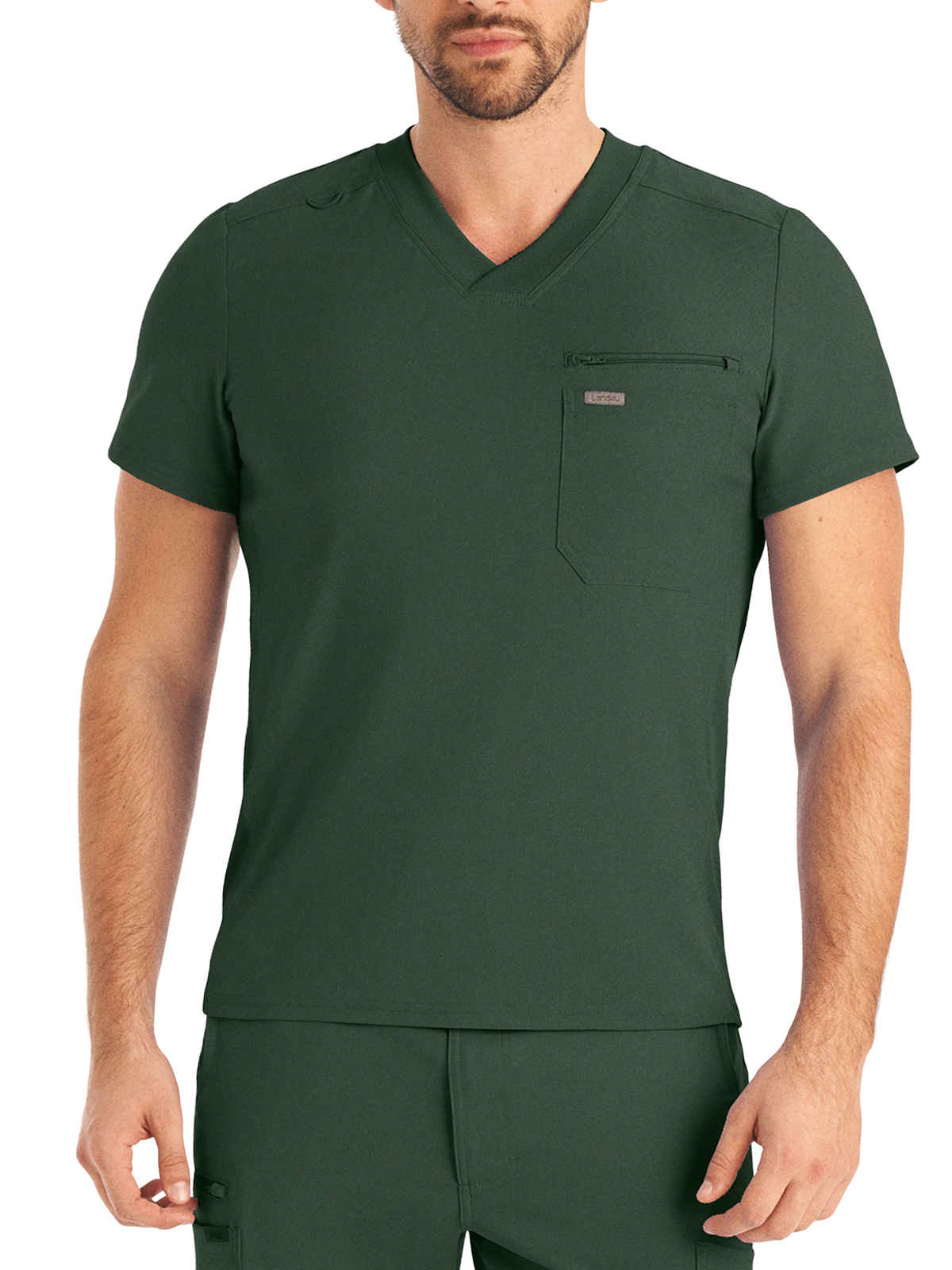 Landau LT111 Men's Two-Pocket Tuckable V-Neck Top