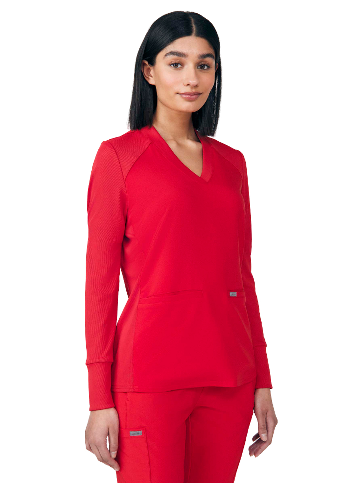 Landau LT125 Women's Two-Pocket V-Neck Scrub Top