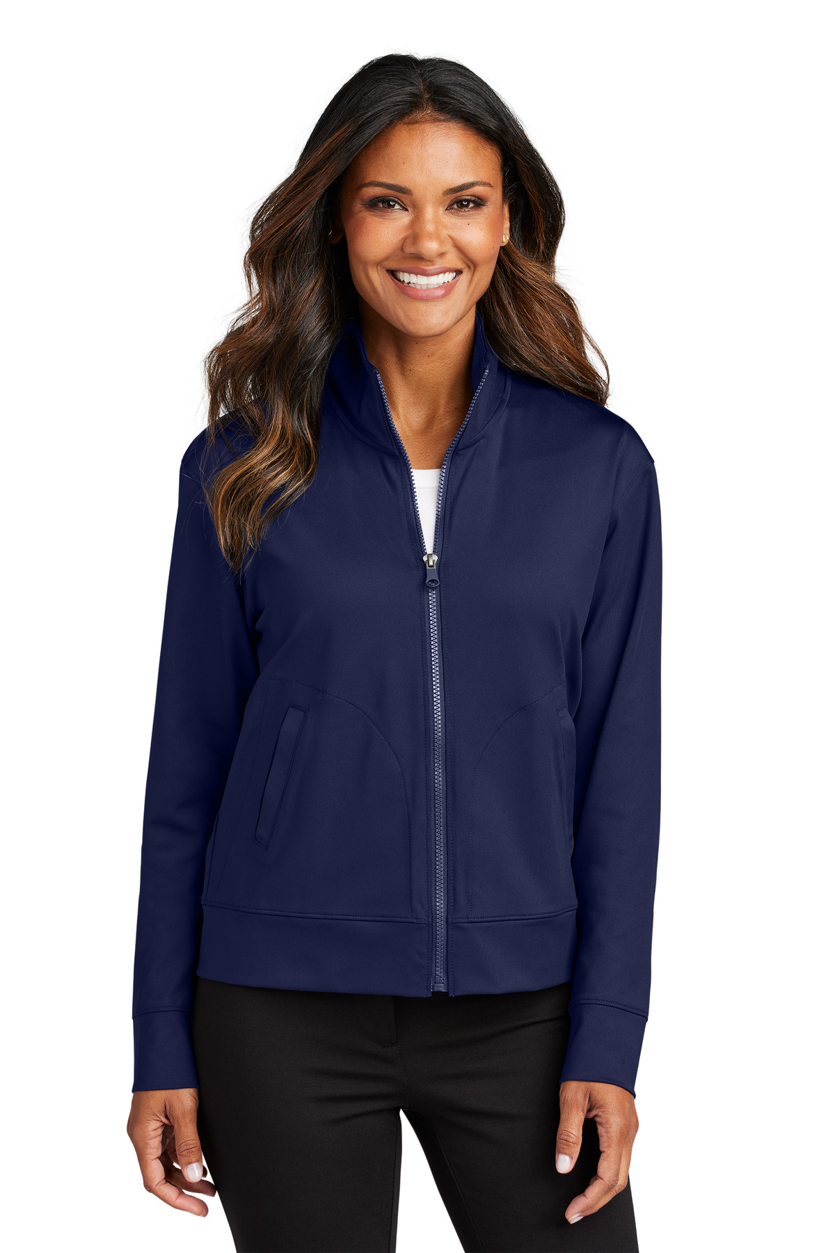 Port Authority LK881 Ladies C-FREE Double Knit Full-Zip