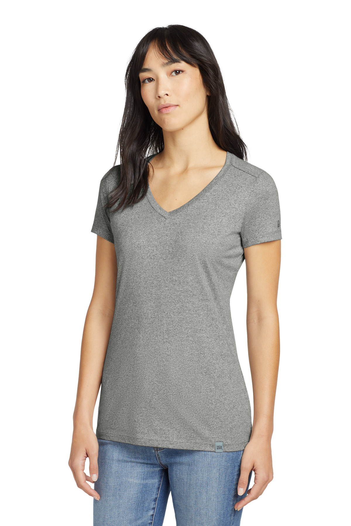 New Era Women's Heritage Blend V-Neck Tee. LNEA101