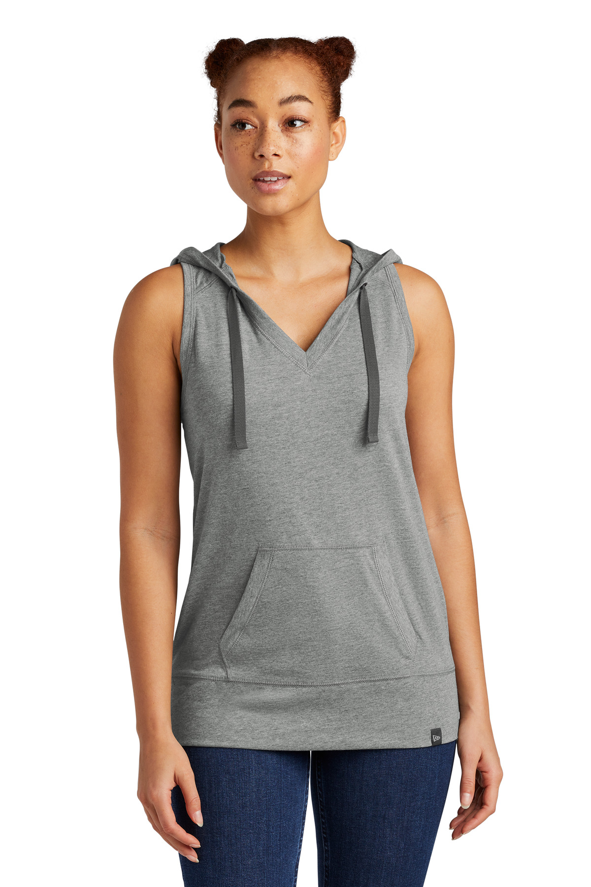 New Era Women's Heritage Blend Hoodie Tank. LNEA106