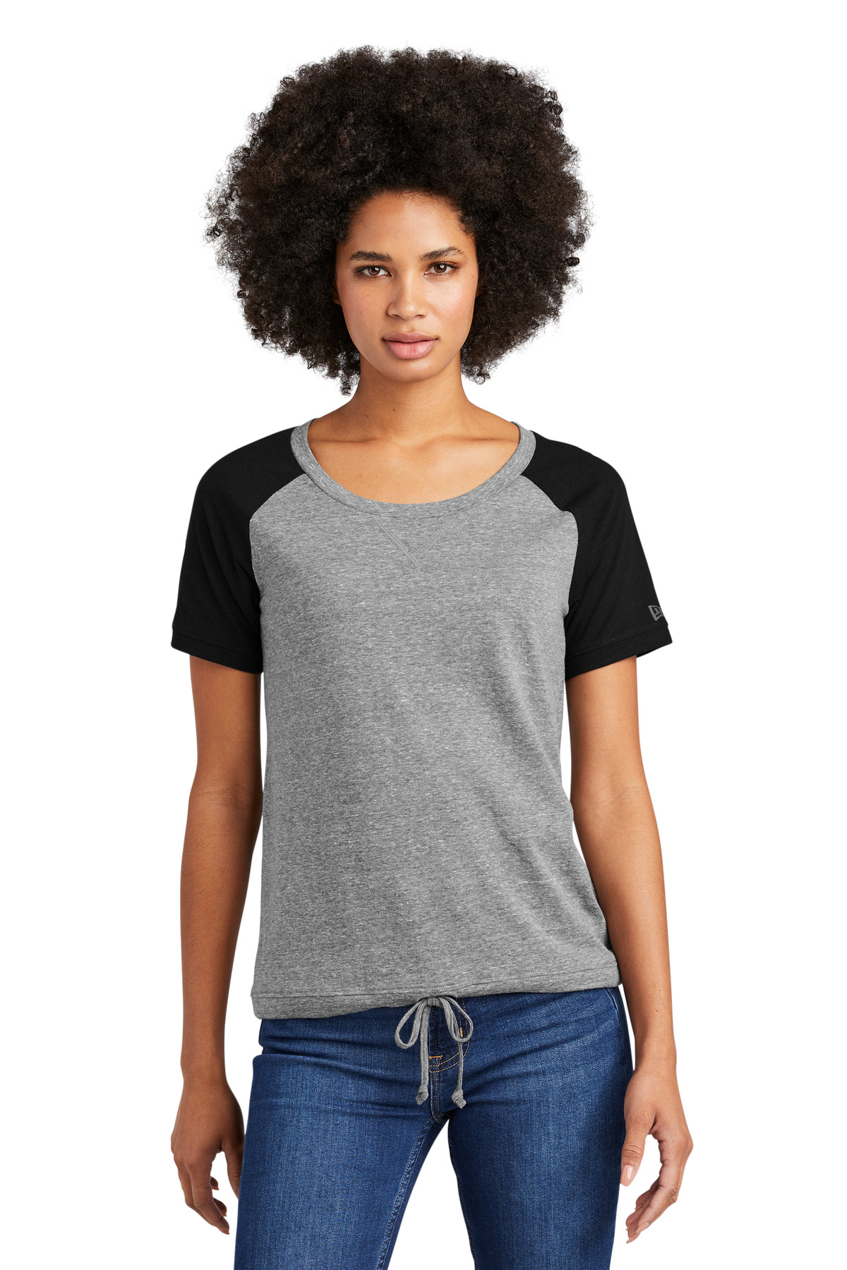 New Era Women's Tri-Blend Performance Cinch Tee. LNEA133