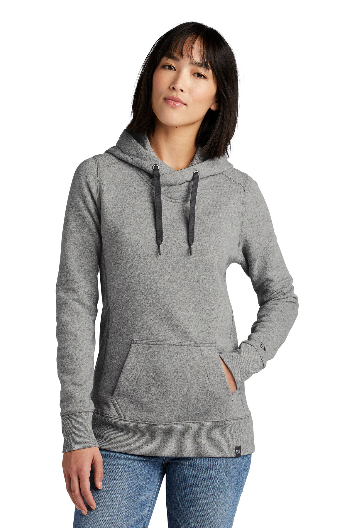 New Era Women's French Terry Pullover Hoodie. LNEA500