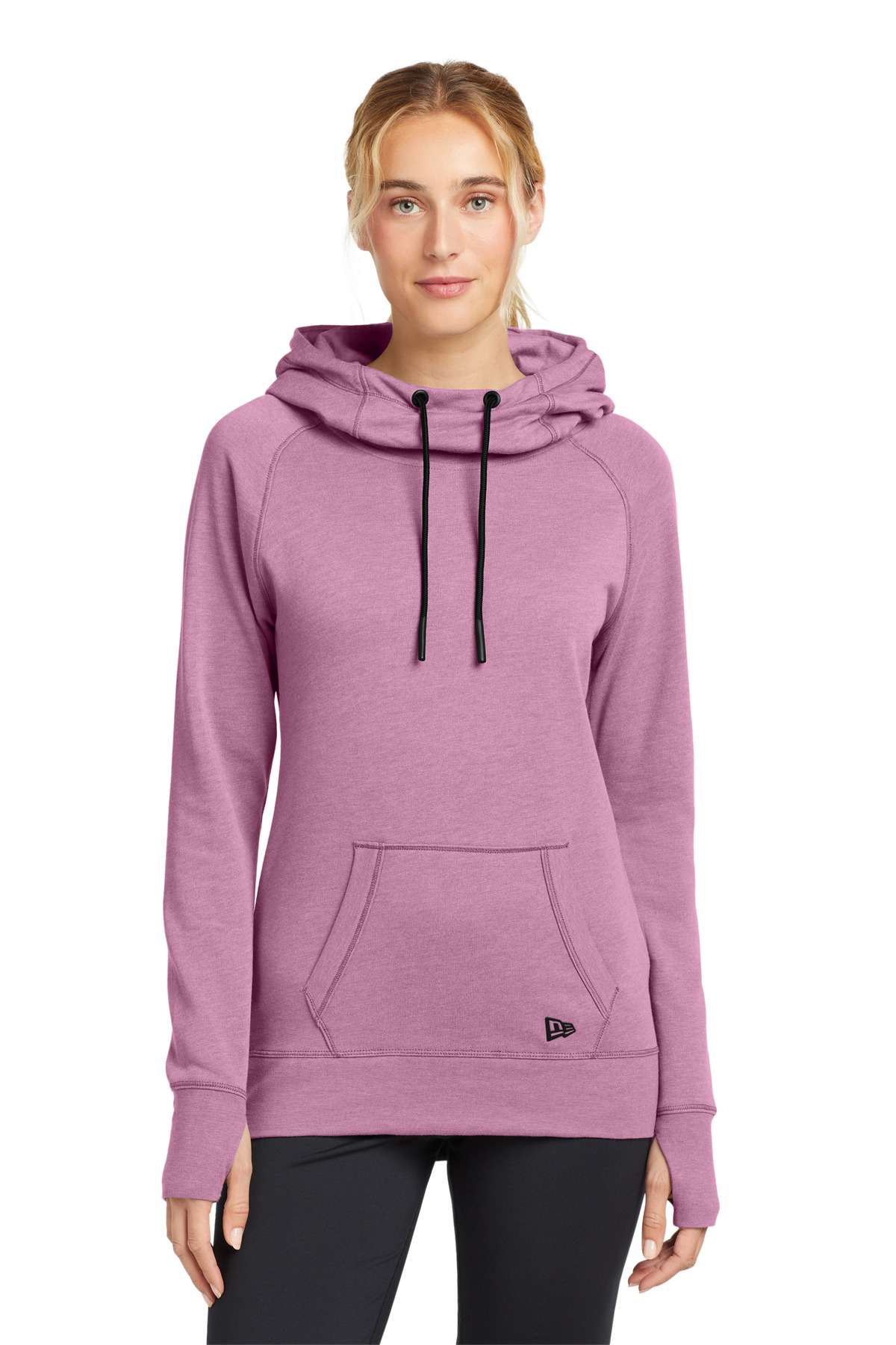 New Era Women's Tri-Blend Fleece Pullover Hoodie. LNEA510