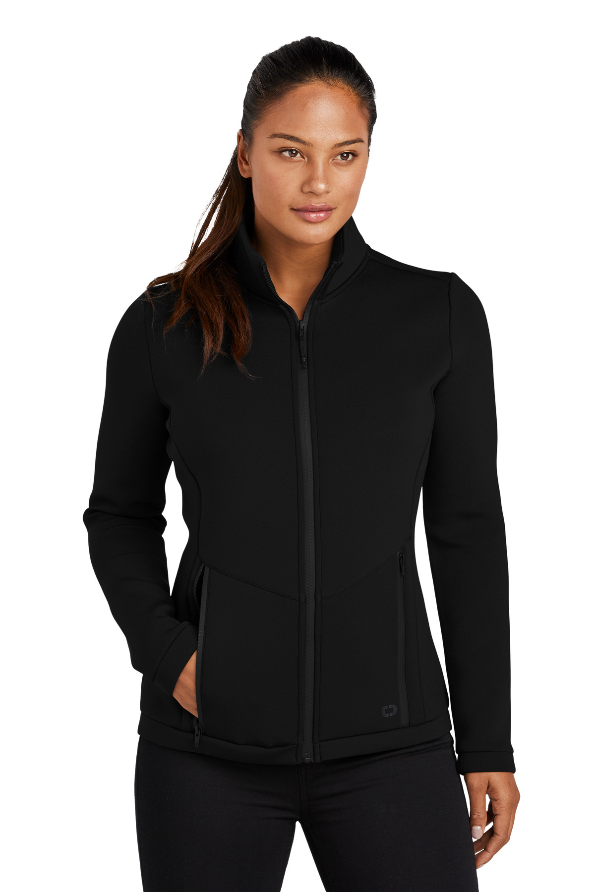 DISCONTINUED OGIO Ladies Axis Bonded Jacket. LOG724