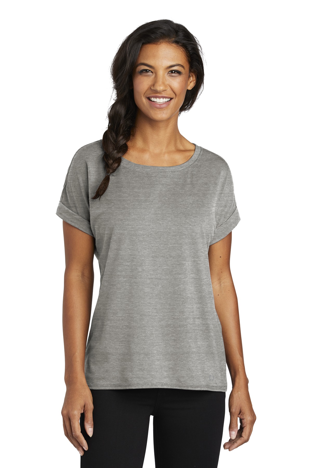 OGIO Ladies Luuma Cuffed Short Sleeve. LOG800