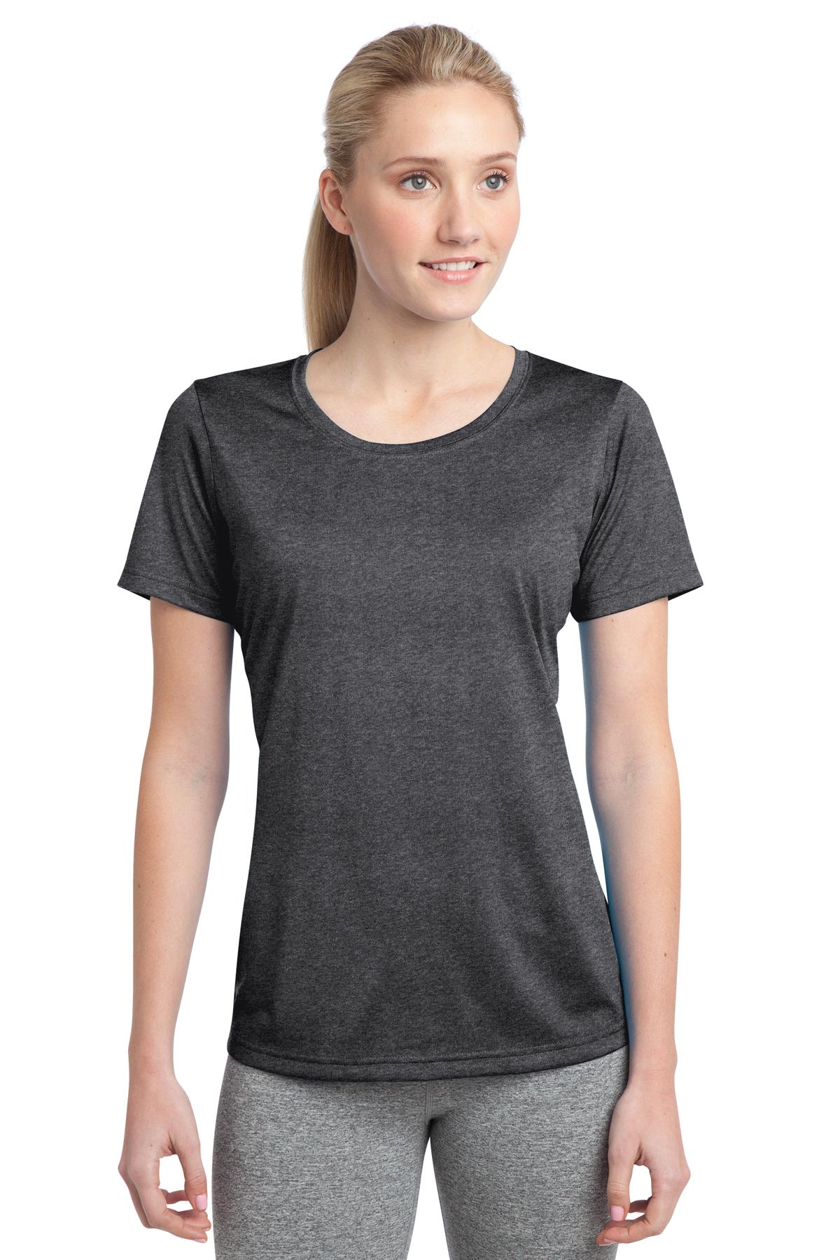 Sport-Tek LST360 Ladies Heather Contender Scoop Neck Tee