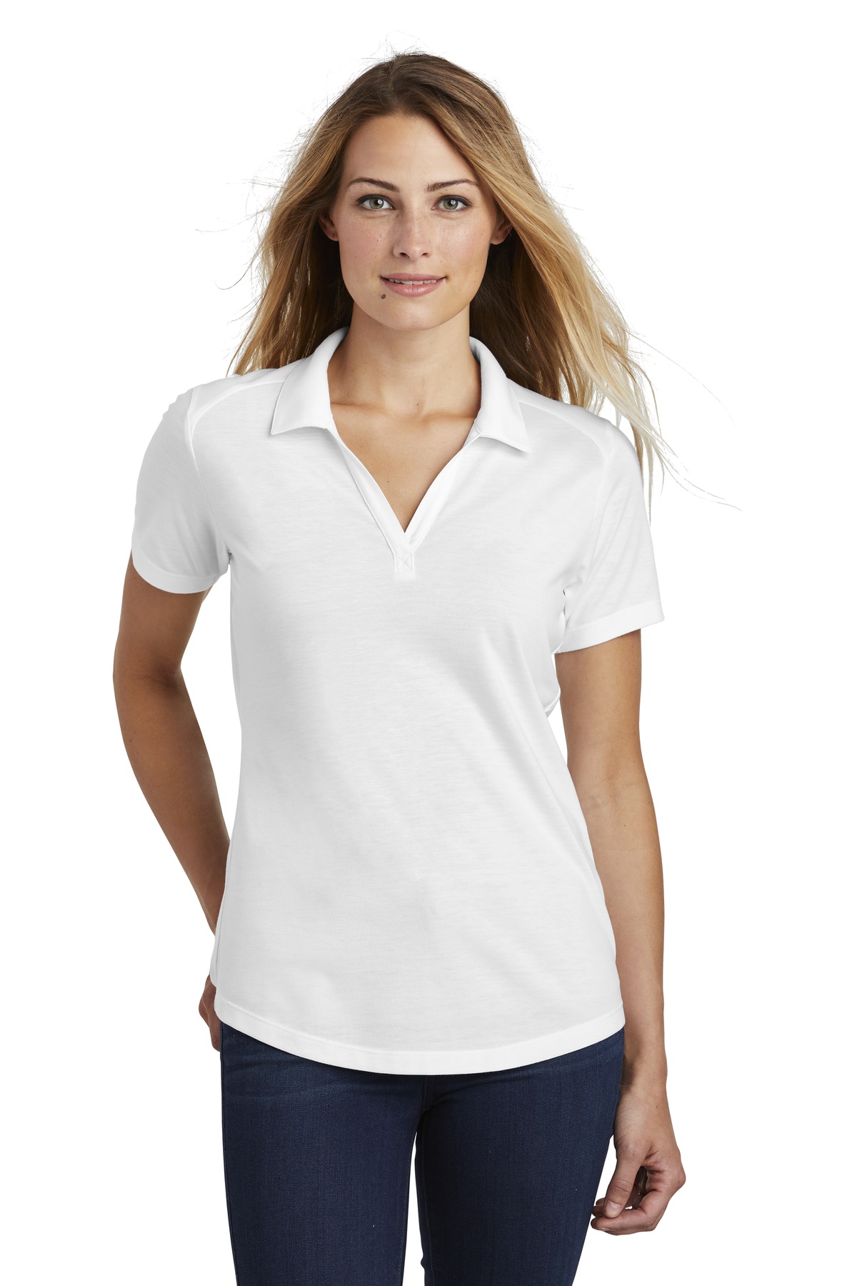 Sport-Tek LST405 Ladies PosiCharge Tri-Blend Wicking Polo