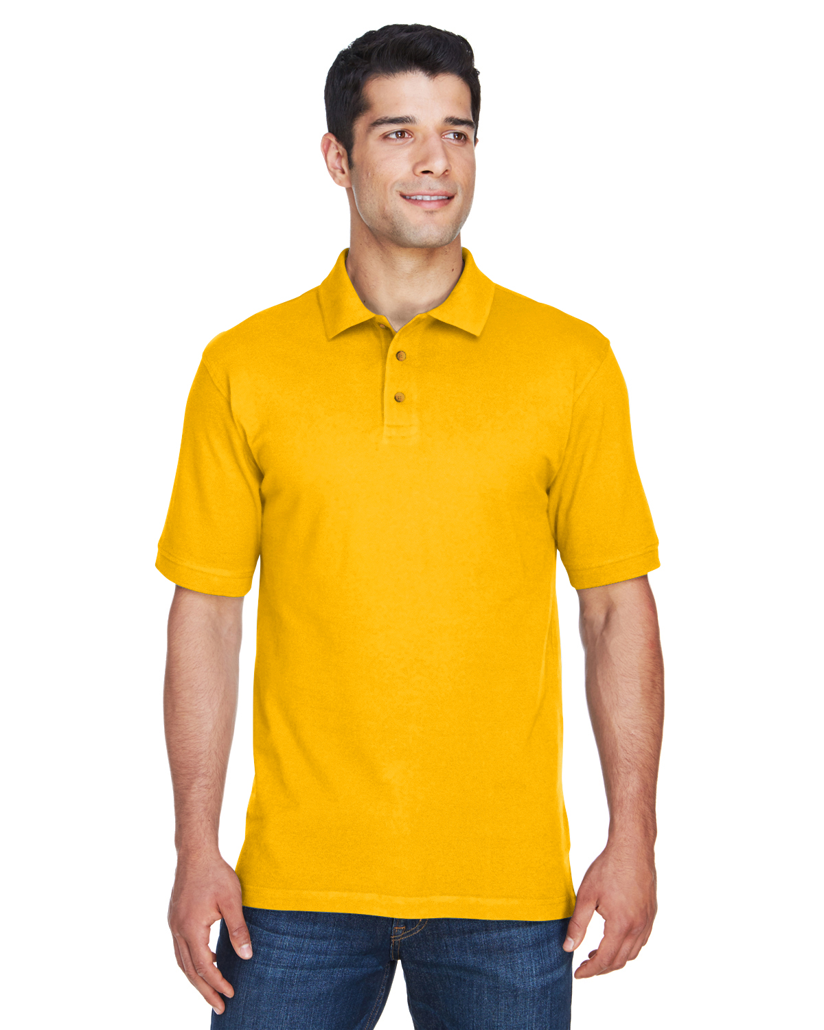 Harriton M200 Men's 6 oz. Ringspun Cotton Piqu Short-Sleeve Polo