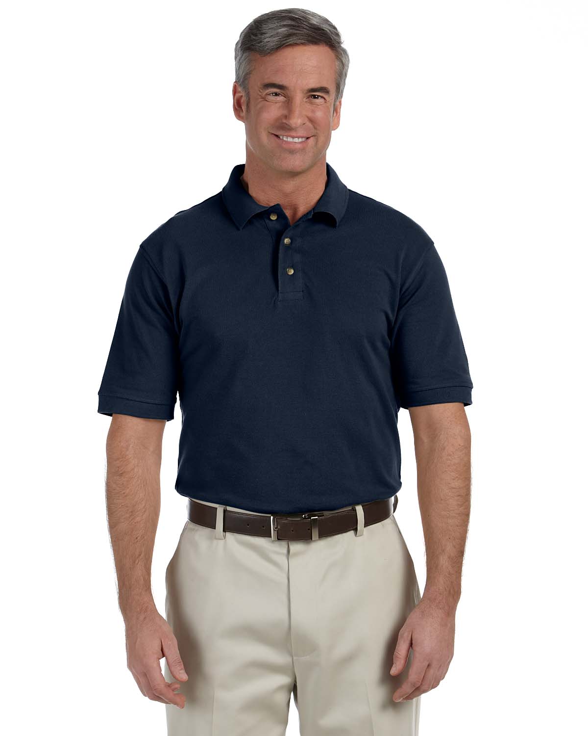 Harriton M200T Men's Tall 6 oz. Ringspun Cotton Piqu Short-Sleeve Polo
