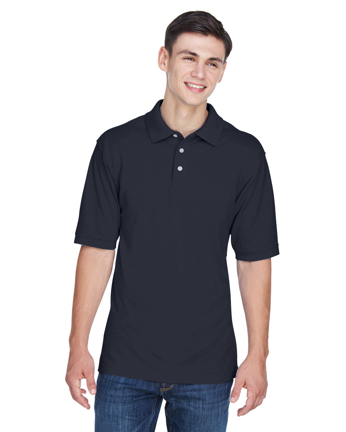 Harriton M265T Men's Tall 5.6 oz. Easy Blend Polo