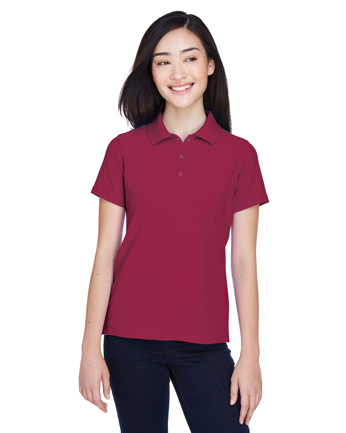Harriton M280W Women's 5 oz. Blend-Tek Polo