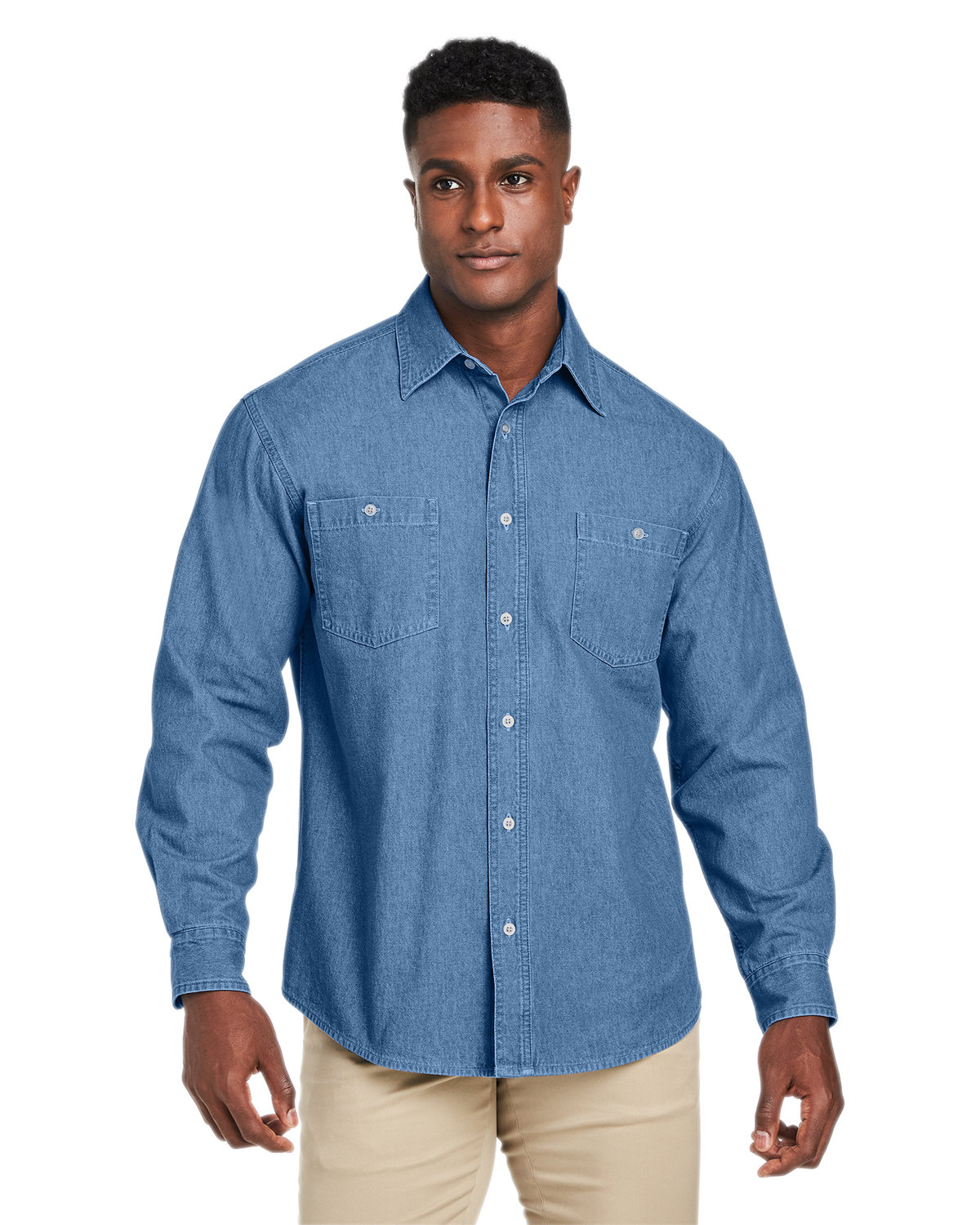 Harriton M540 Men's Denim Shirt-Jacket